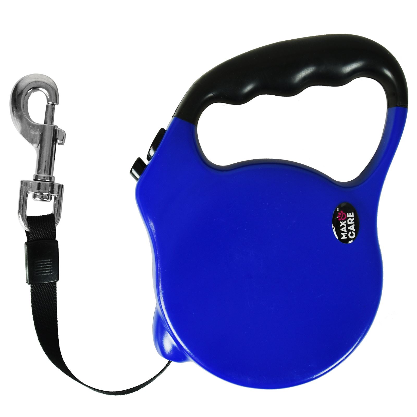 Max Care Blue Extendable Retractable Dog Lead Pet Puppy Walking Leash