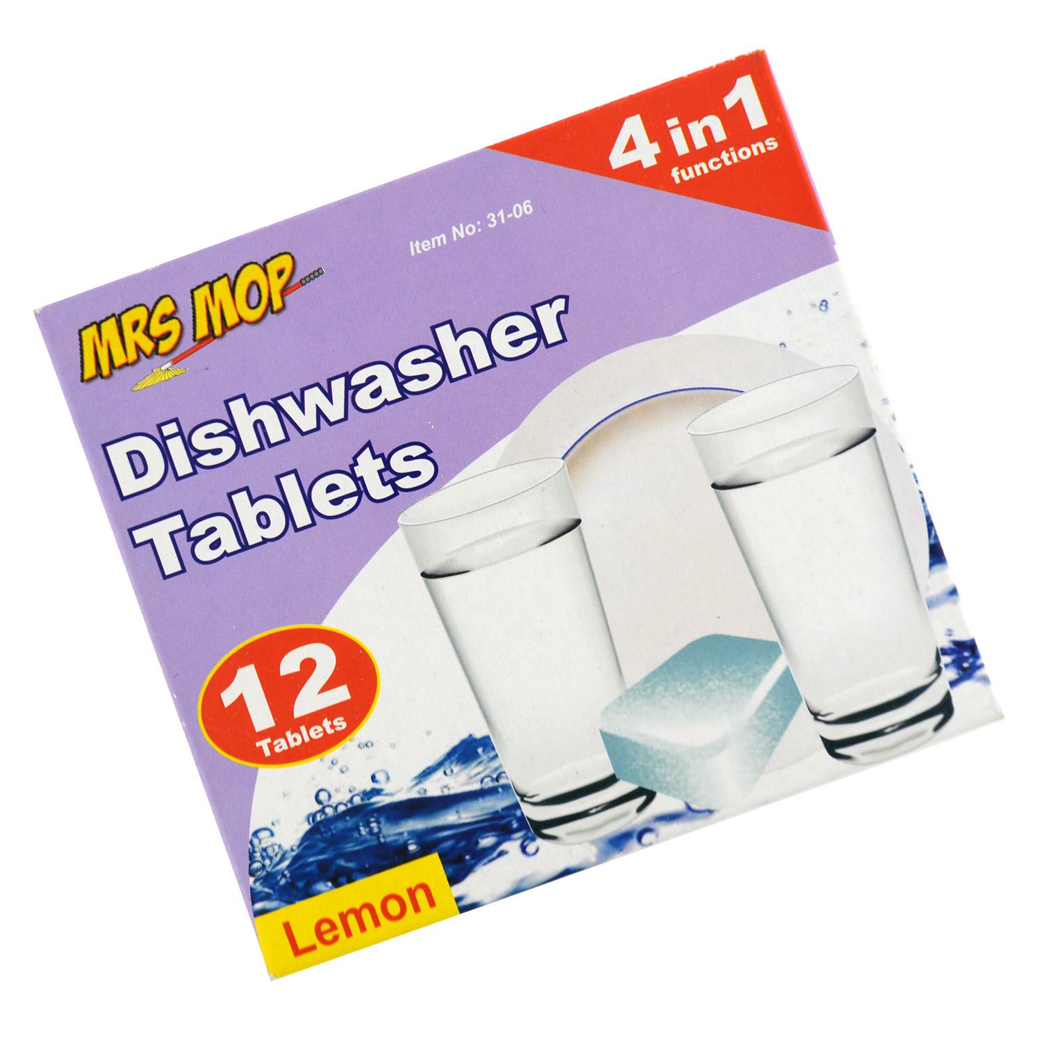 Dishwasher Glassware Cleaning Tablets Protector Rinse Aid Fresh