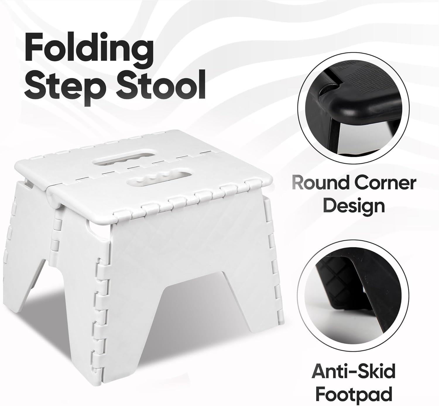 Heavy Duty 150kg Folding Step Stool Multi Purpose Non Slip Foldable Home Kitchen - Picture 15 of 15