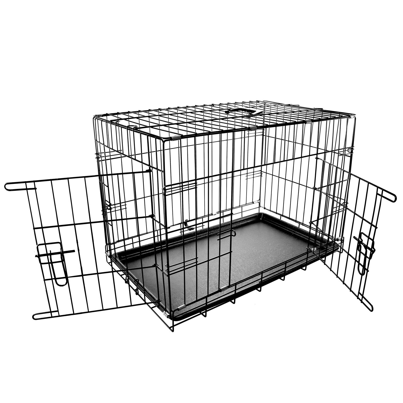 Pet Cage Pop Up Folding Metal Crate Animal Dog Kennel Travel Carrier Training eBay