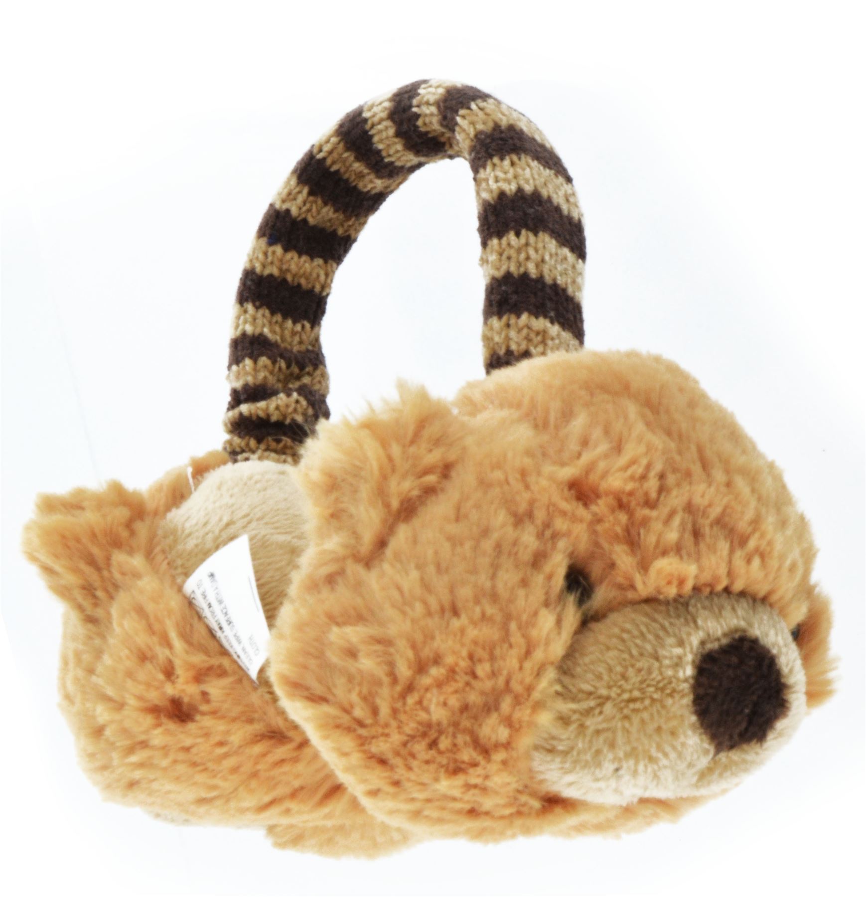 Kids Animal Earmuffs Winter Fleece Headband Faux Ear Muffs Warm & Soft