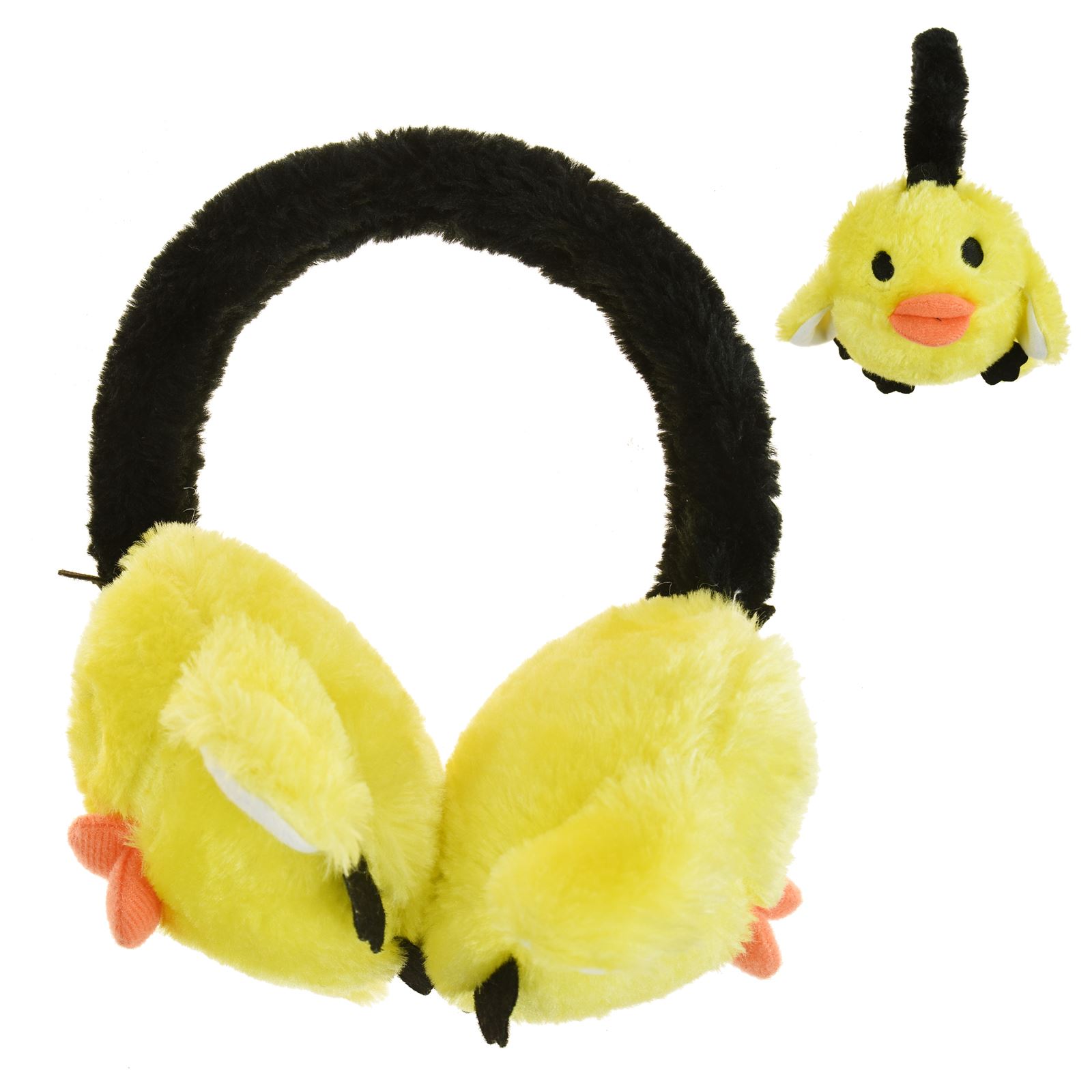 Kids Animal Earmuffs Winter Fleece Headband Faux Ear Muffs Warm & Soft