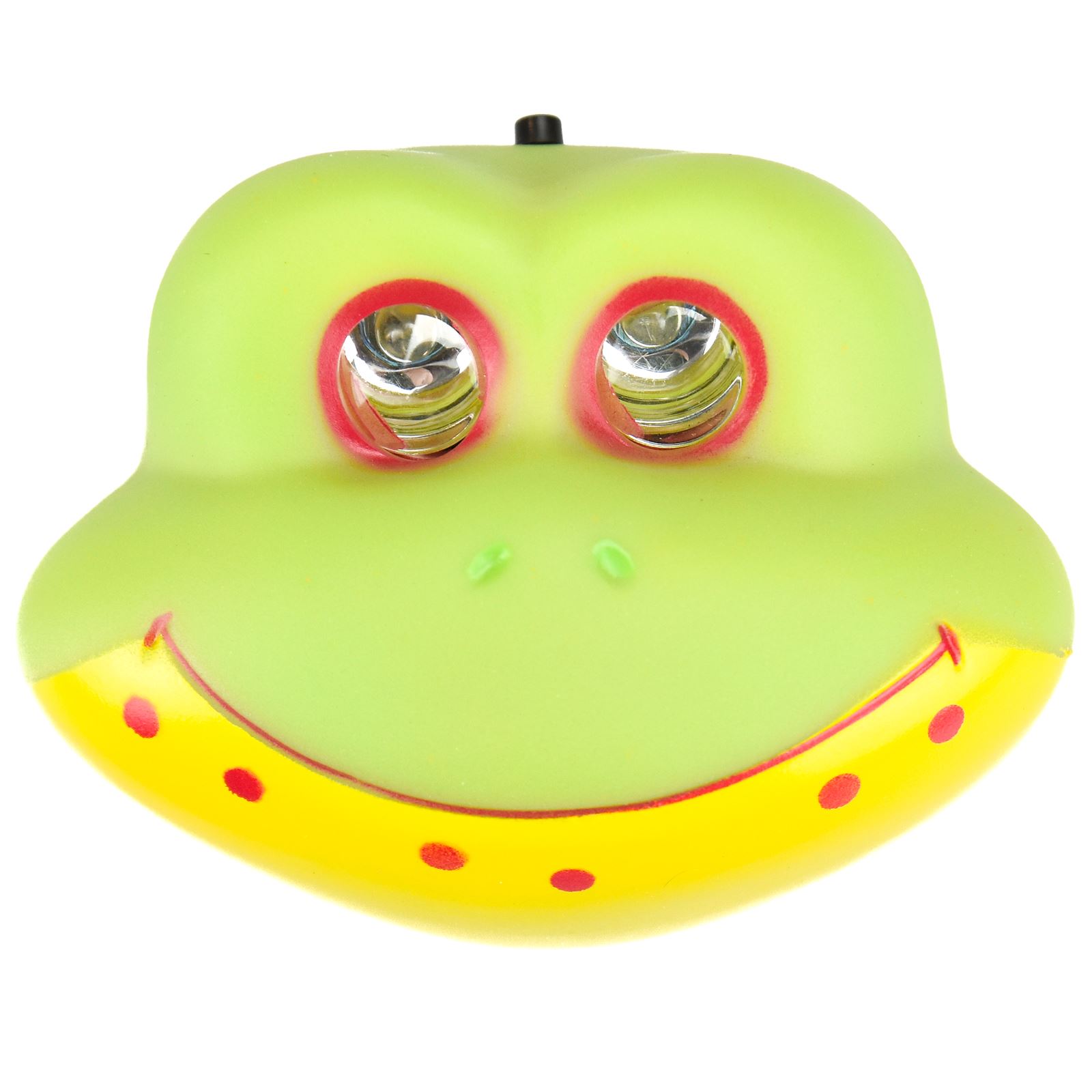 Kids Children 2 LED Animal Head light Lamp Torch Ultra Bright Frog Lion Monkey
