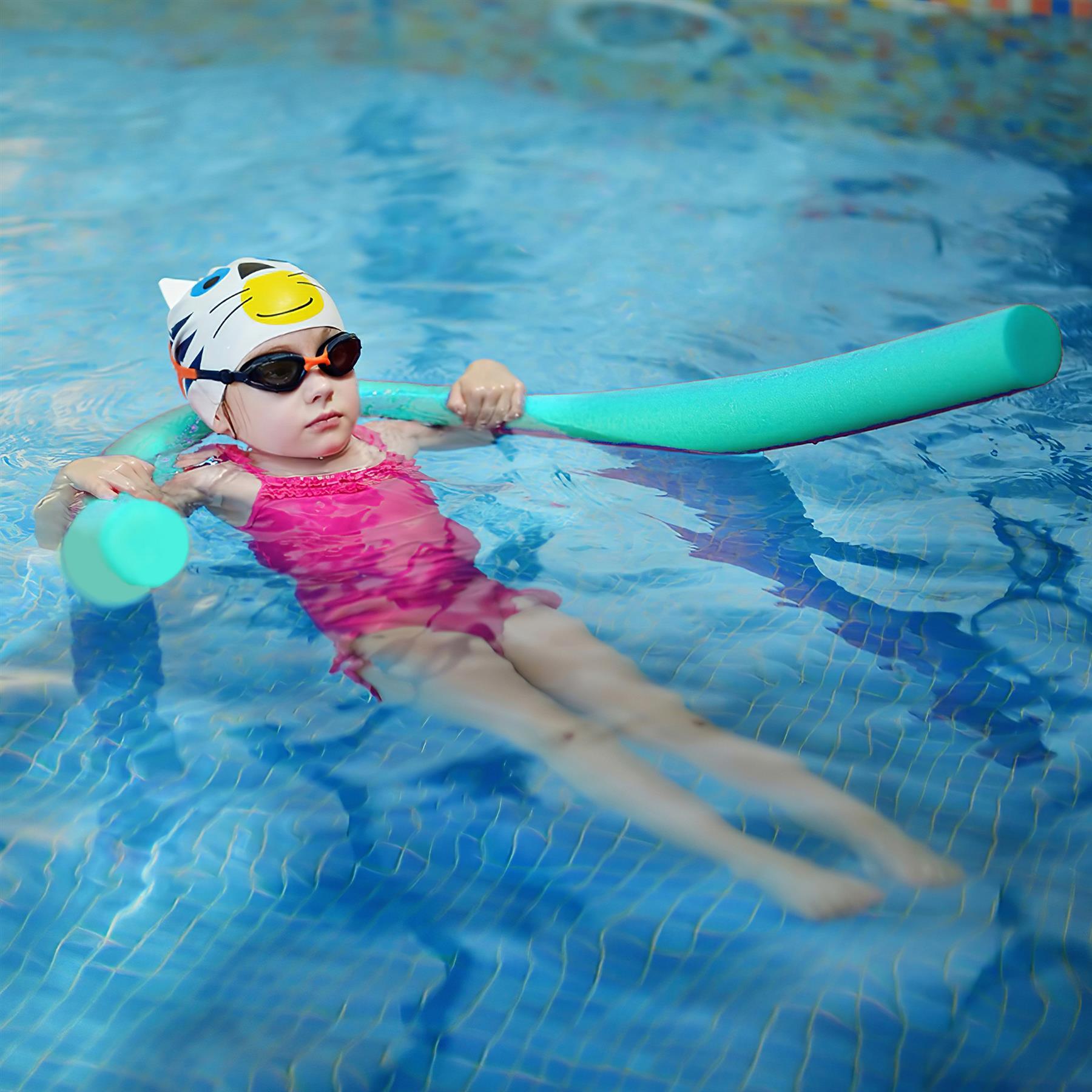 Flexible Swimming Pool Noodle Float Aid Woggle Swim Kids Water Beach Fun Gift - Picture 34 of 112