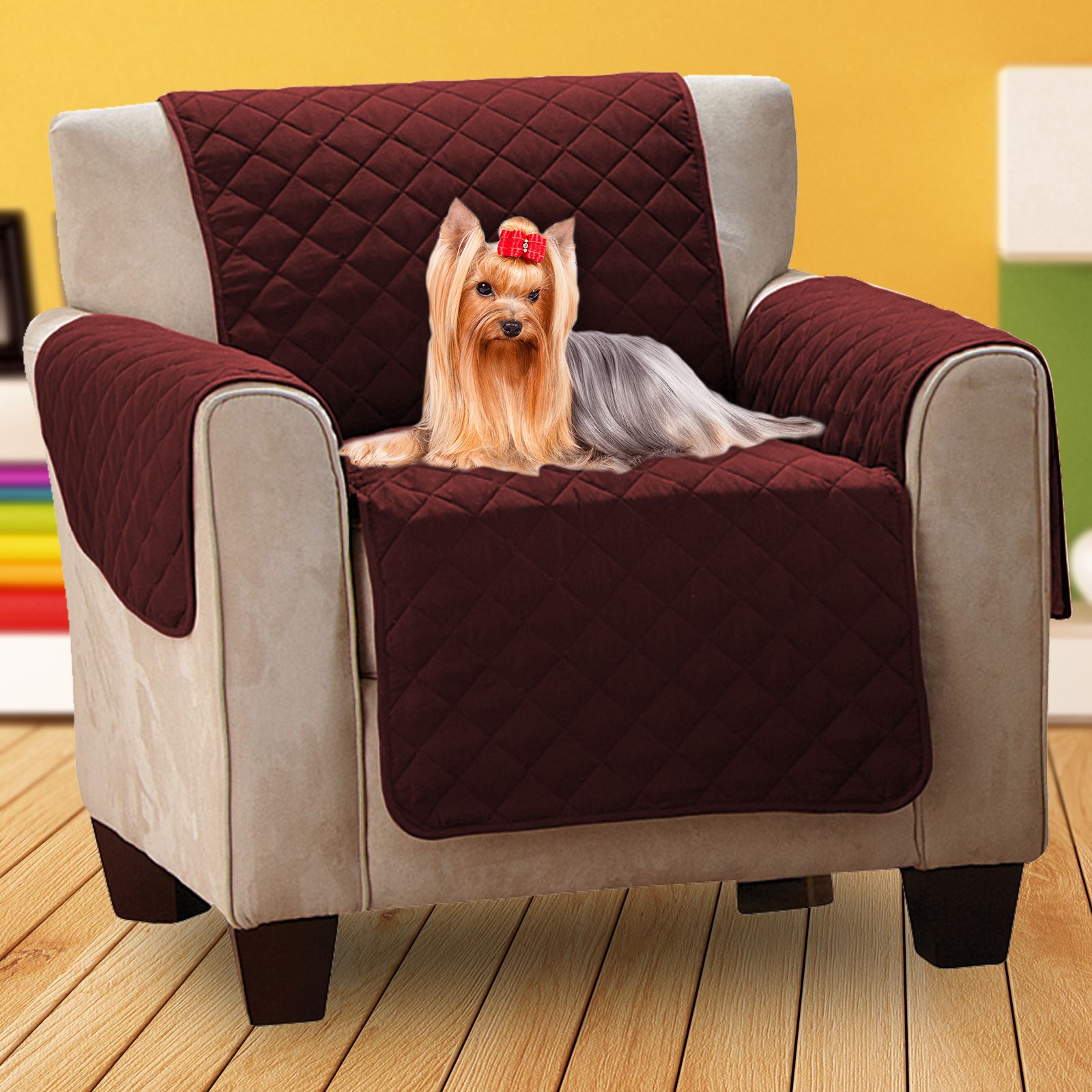 Luxury Quilted Pet Sofa Cover Water Resistant Chair Protector Furniture
