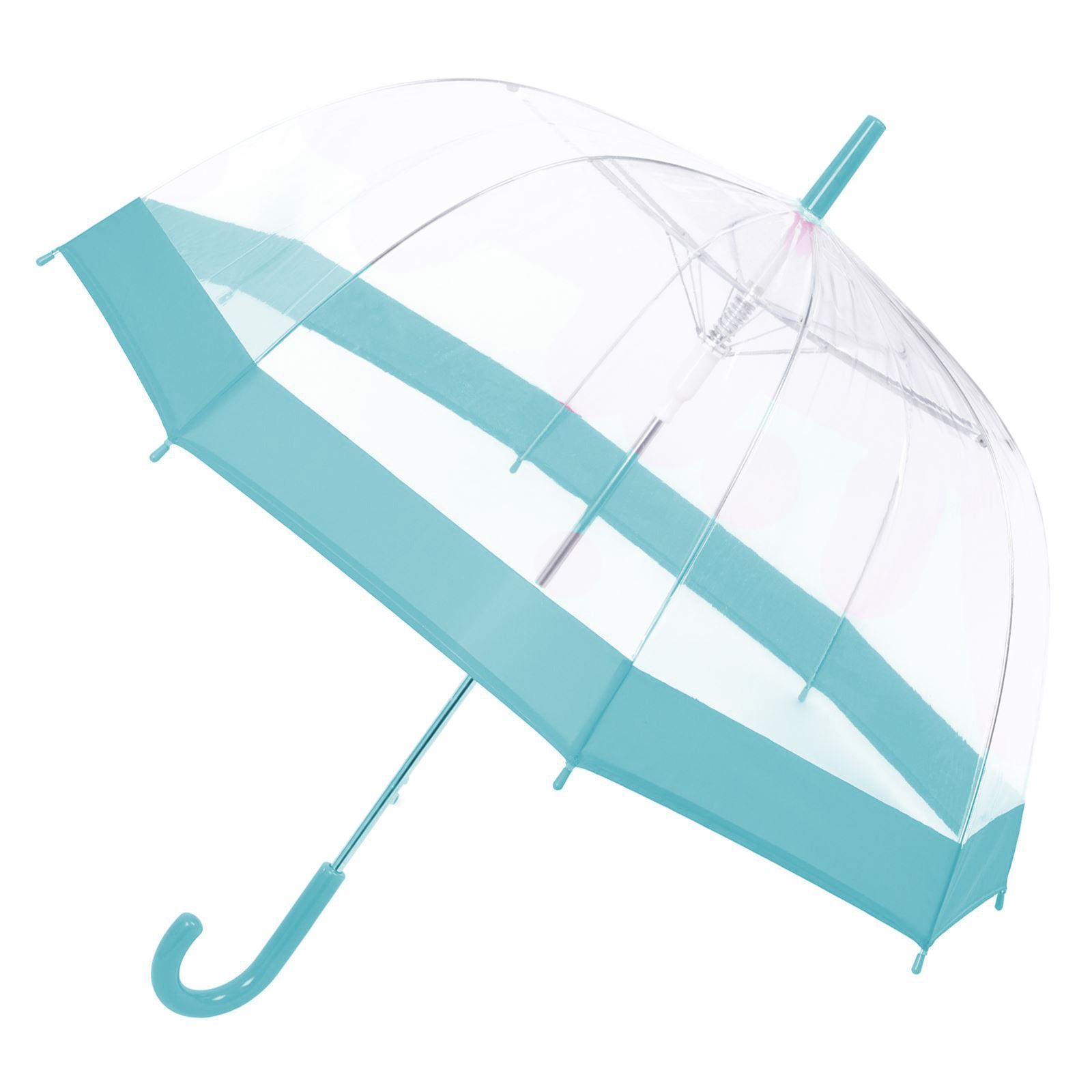 Large 31" Clear See Through Dome Umbrella Ladies Transparent Walking