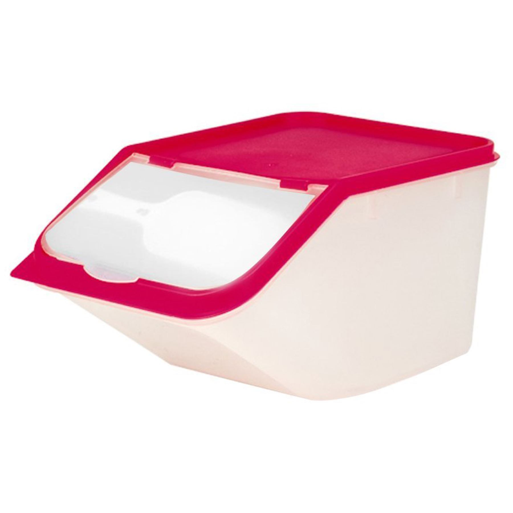 Large Dry Food Storage Container With Scoop Plastic Cereal Pet Dog Cat