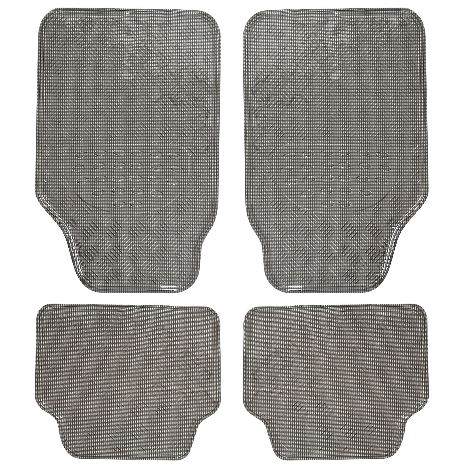 Heavy Duty Universal Car Floor Mat Set Non Slip Grip Rubber Carpet