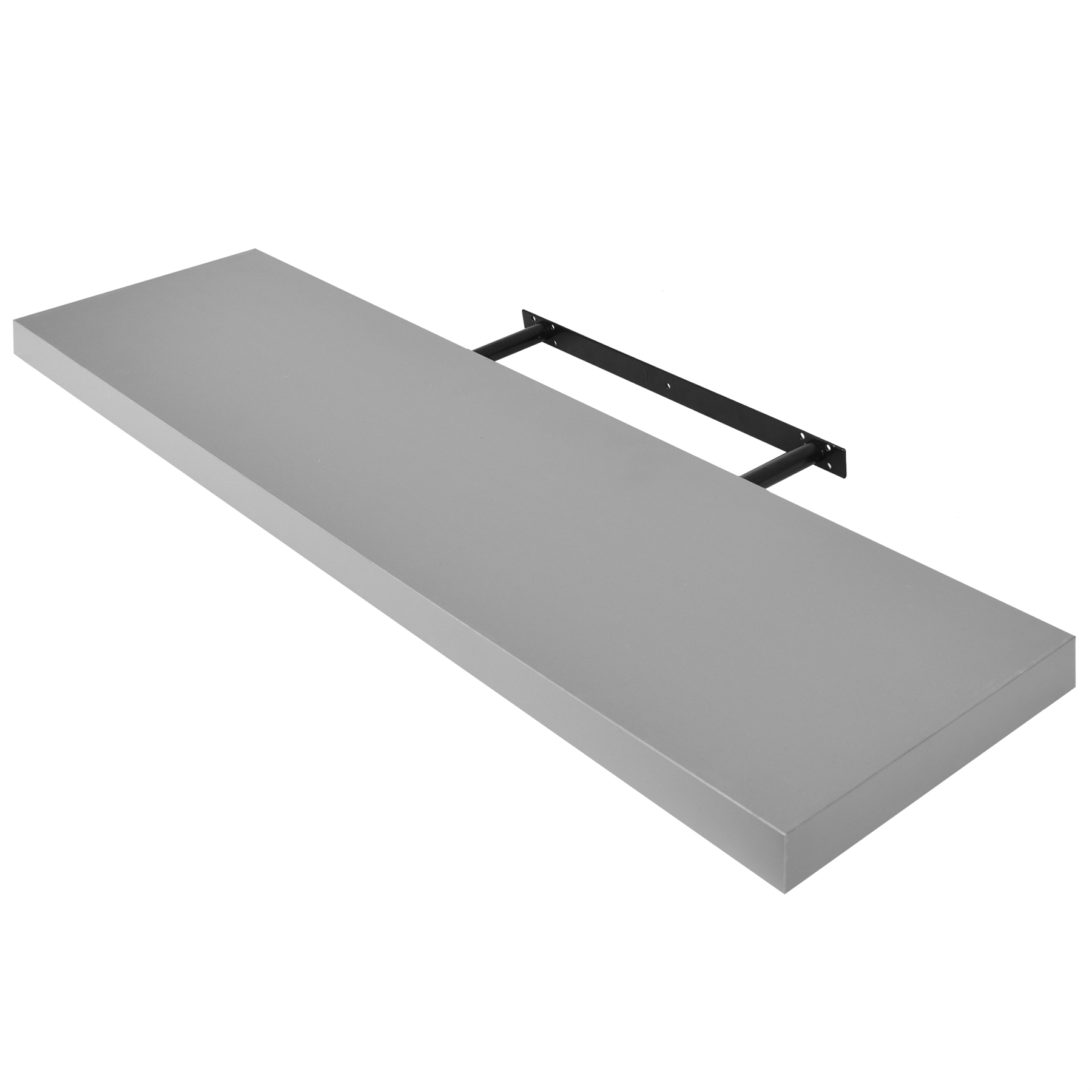 Set of U Shape Floating Wall Shelves Storage Display Shelf White Black