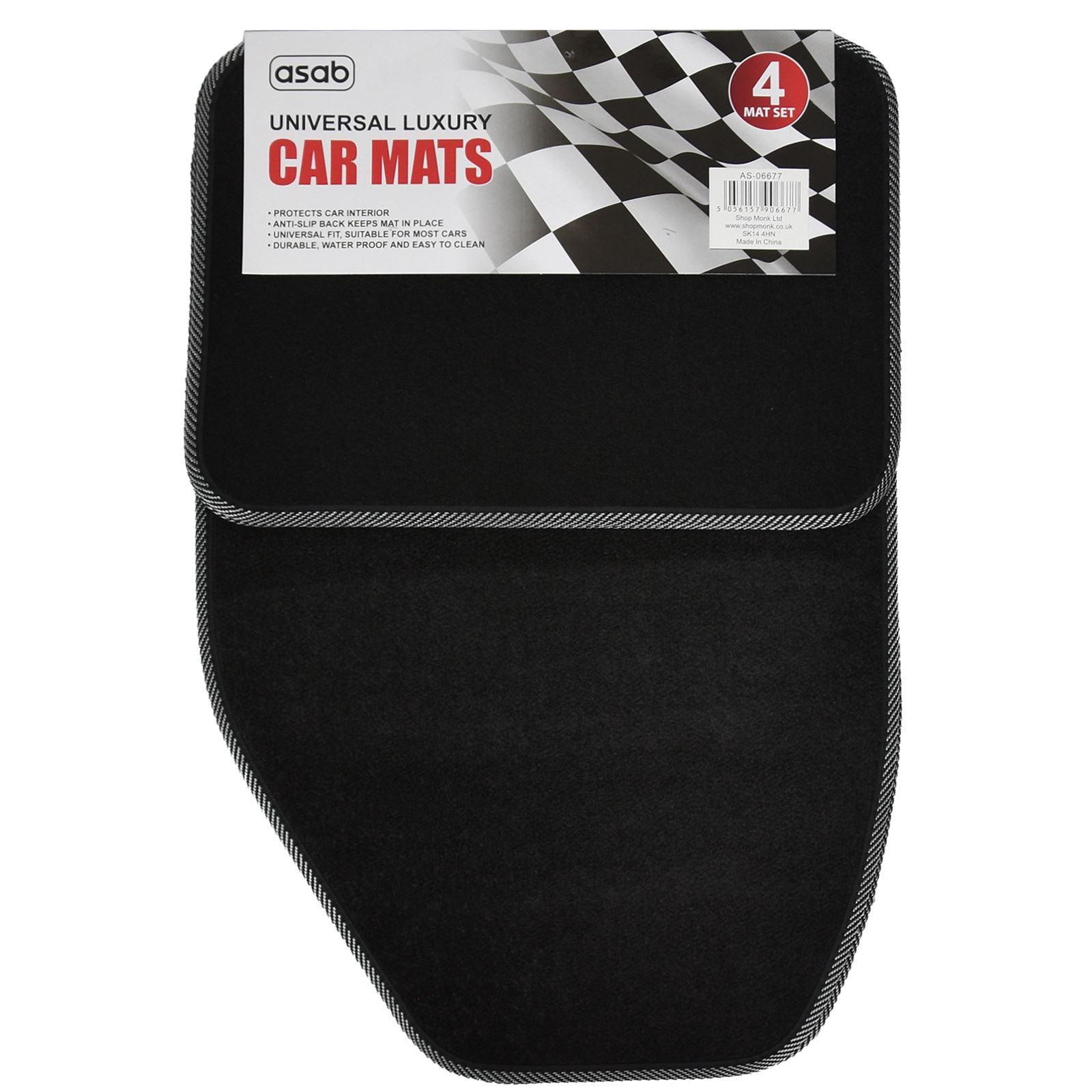 Heavy Duty Universal Car Floor Mat Set Non Slip Grip Rubber Carpet