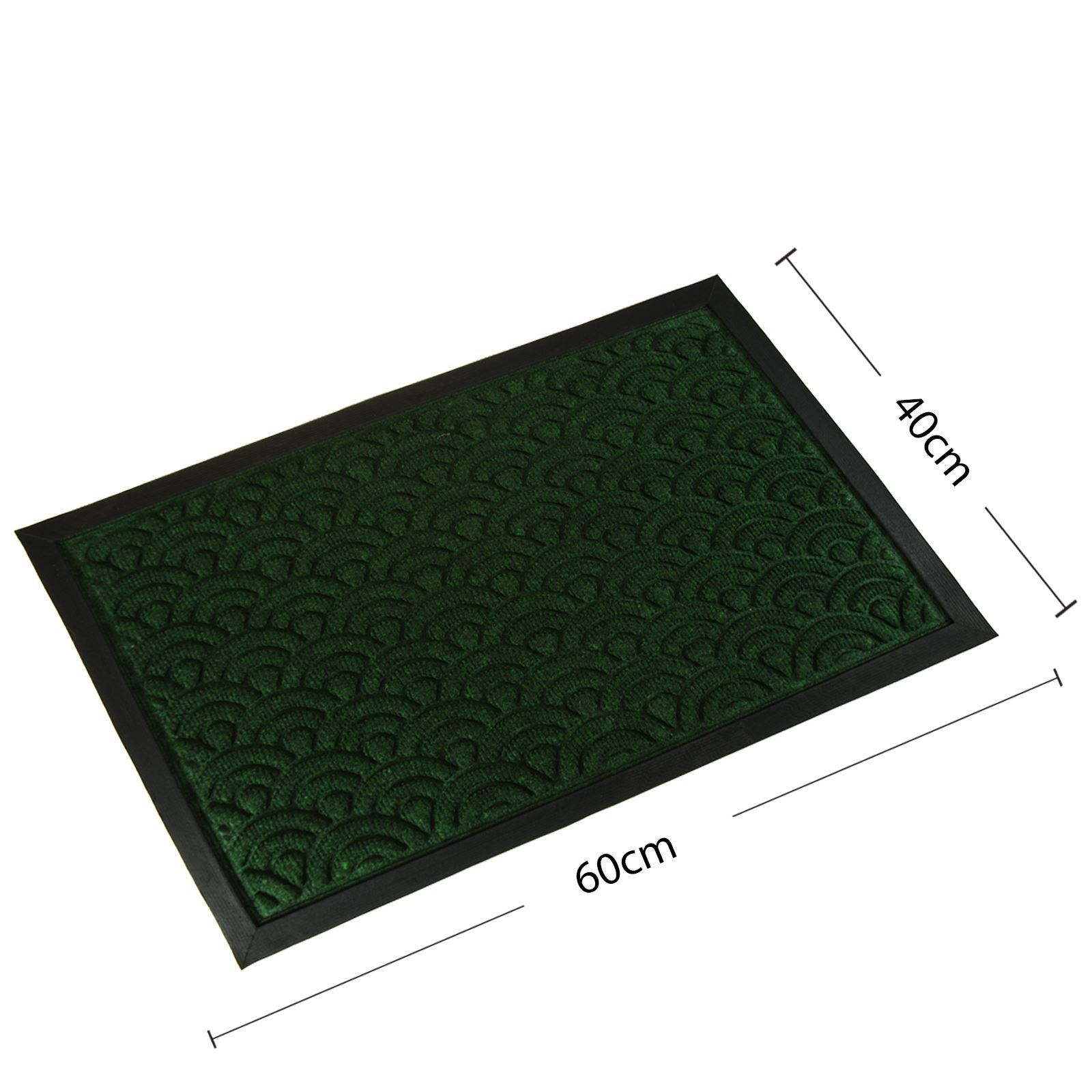 Rubber Door Entrance Mat Indoor Outdoor Non Slip Absorbent Flat Rug eBay