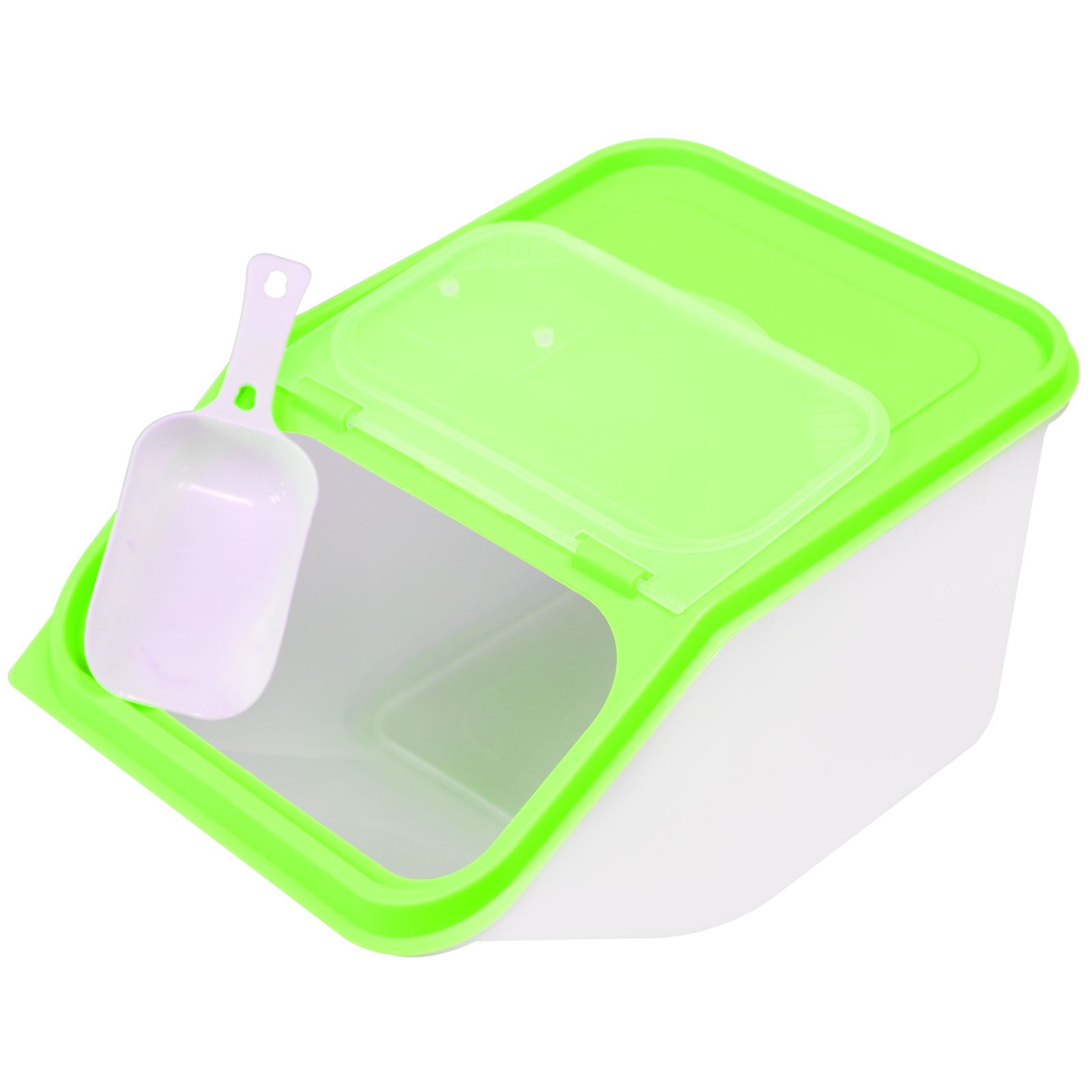 3.5L Large Dry Food Storage Container Scoop Plastic Cereal Pet Dog Cat