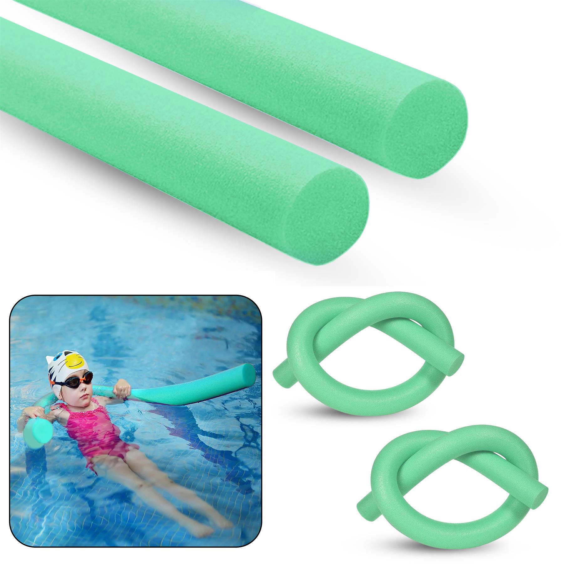 Flexible Swimming Pool Noodle Float Aid Woggle Swim Kids Water Beach Fun Gift - Picture 27 of 112