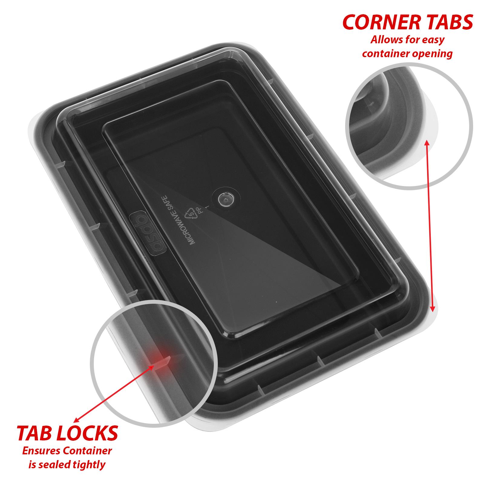 10 Pk Meal Prep Food Container Microwave BPA Free Plastic Lunch Box Stackable eBay