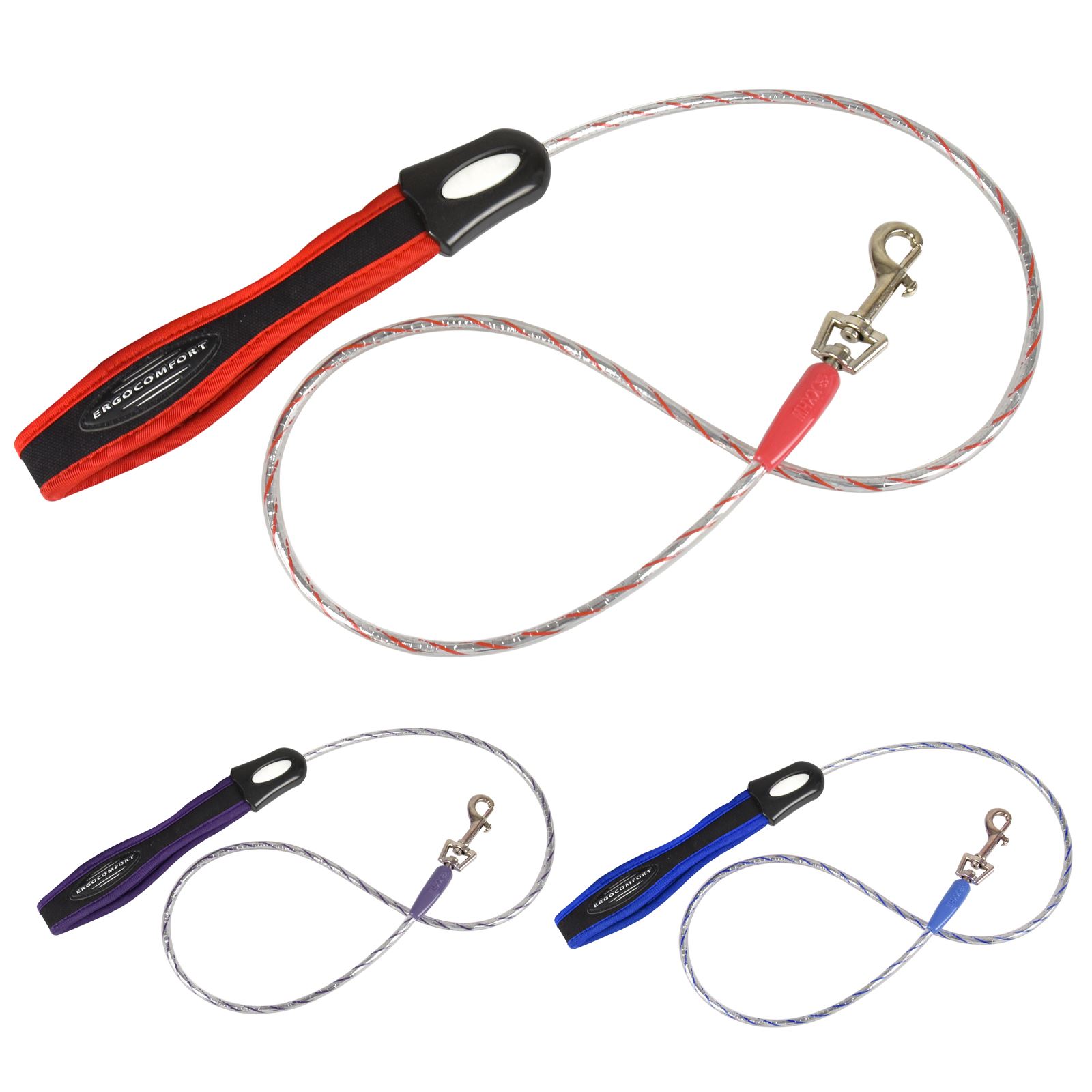 Small Dog Lead Leash oft Padded Handle Long Flexi Walking Rope Metal
