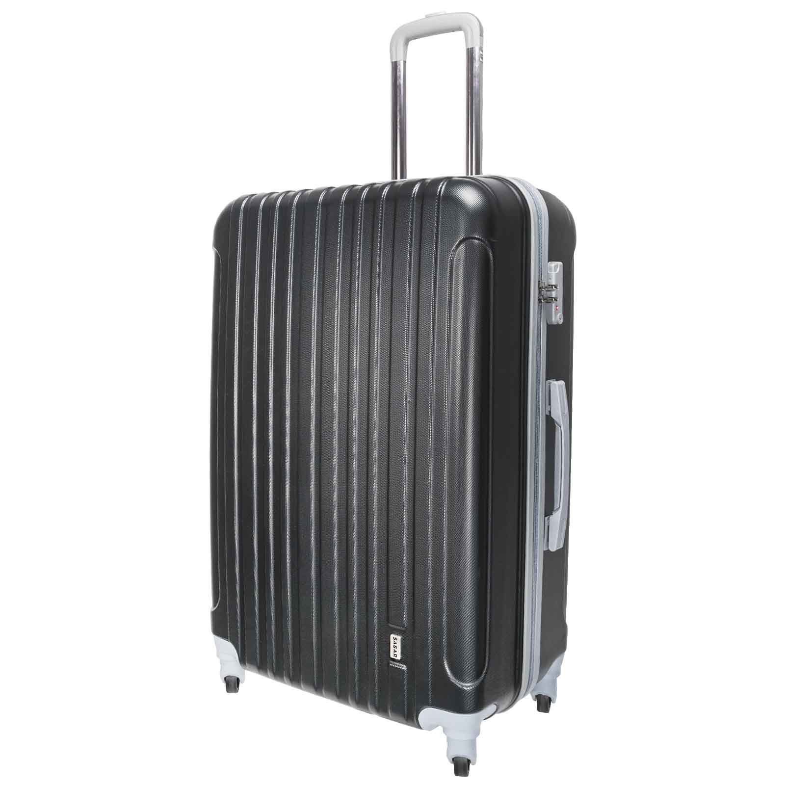 Luggage Set Hard Stipe Trolley Suitcase Spinner Wheels Cabin TSA