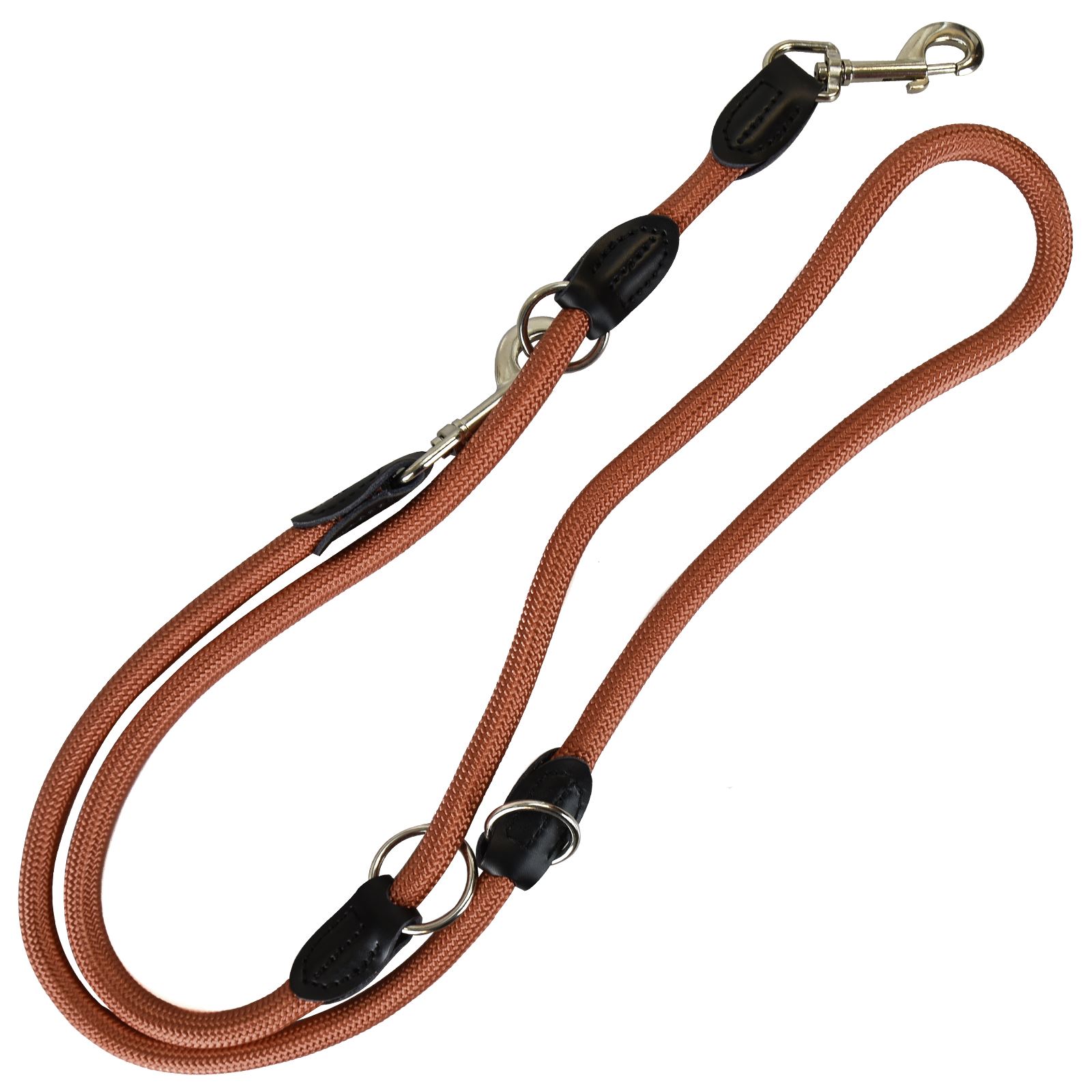 Strong Universal Pet Dog Training Lead 200cm Nylon Rope Leather Comfy