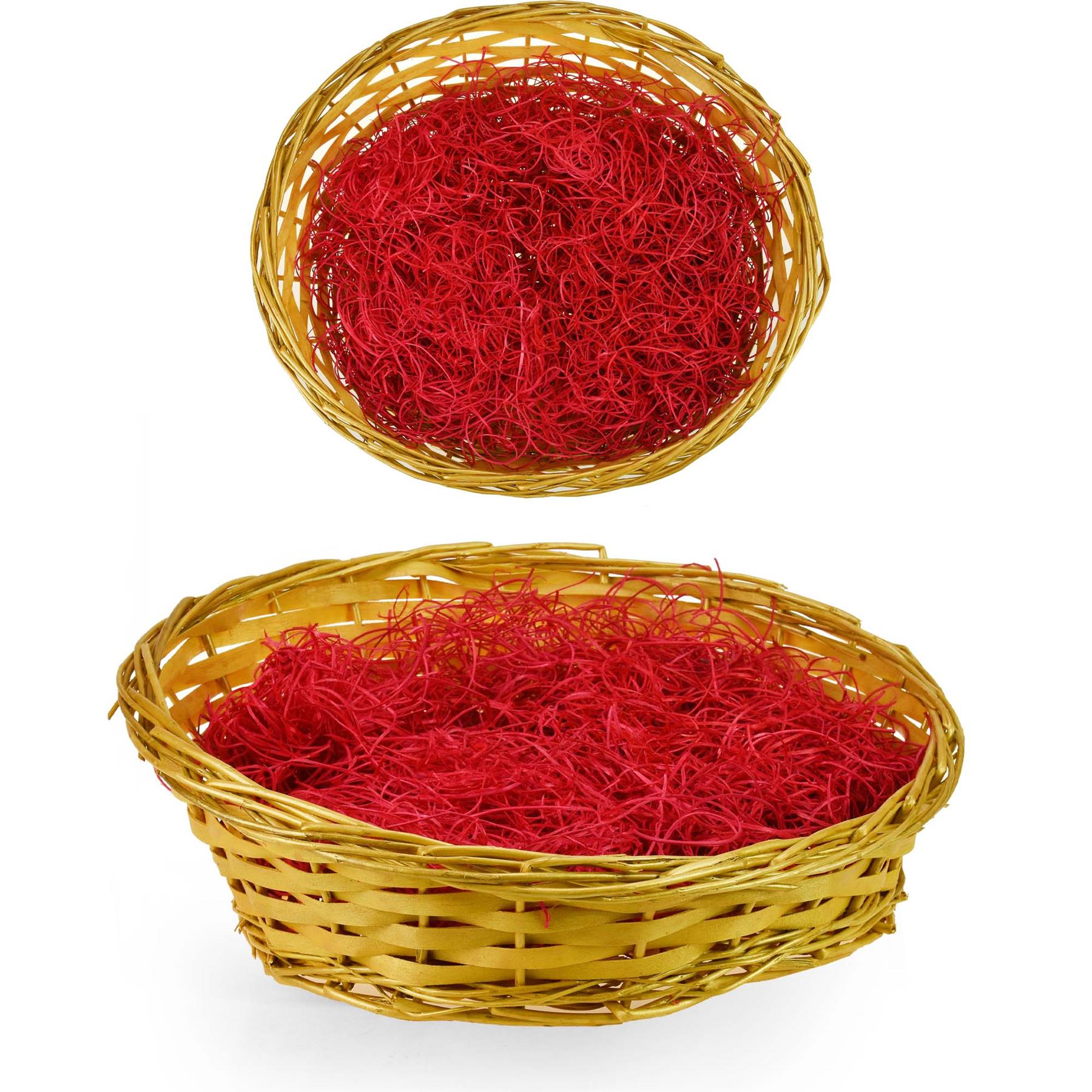 Make Your Own Gift Hamper Kit Wood Wool Bow Cellophane Bag Easter