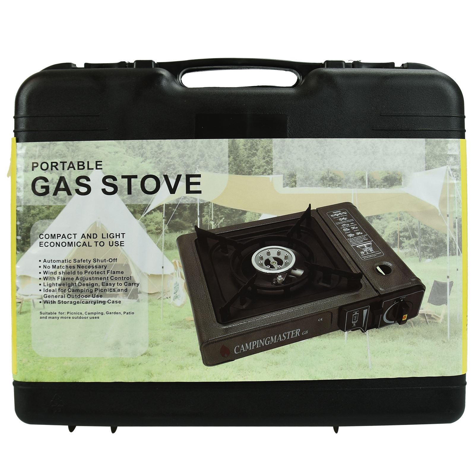 Portable Camping Gas Cooker Stove Single Burner Carry Bag Butane BBQ