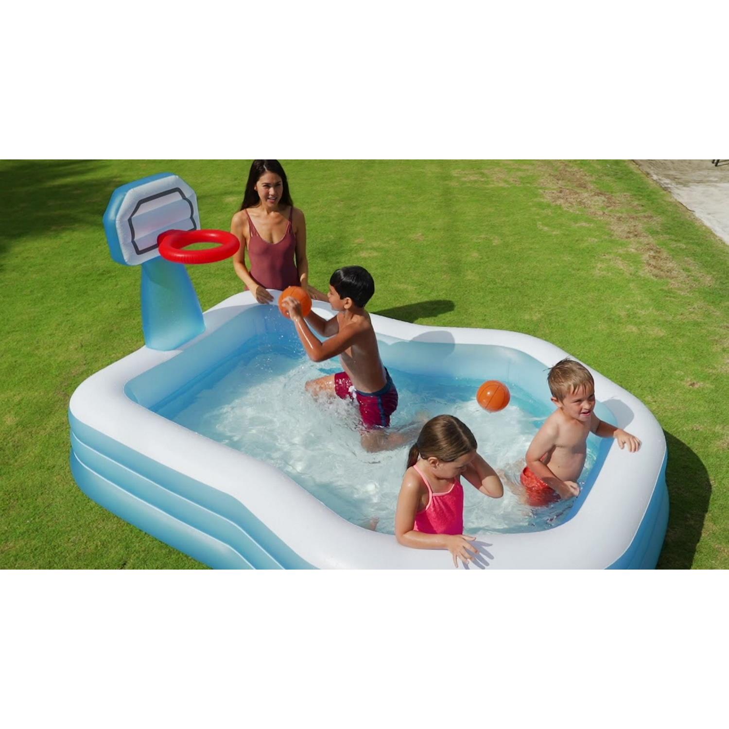 Kids Children Paddling Pool Set Outdoor Swimming Water Splash Fun