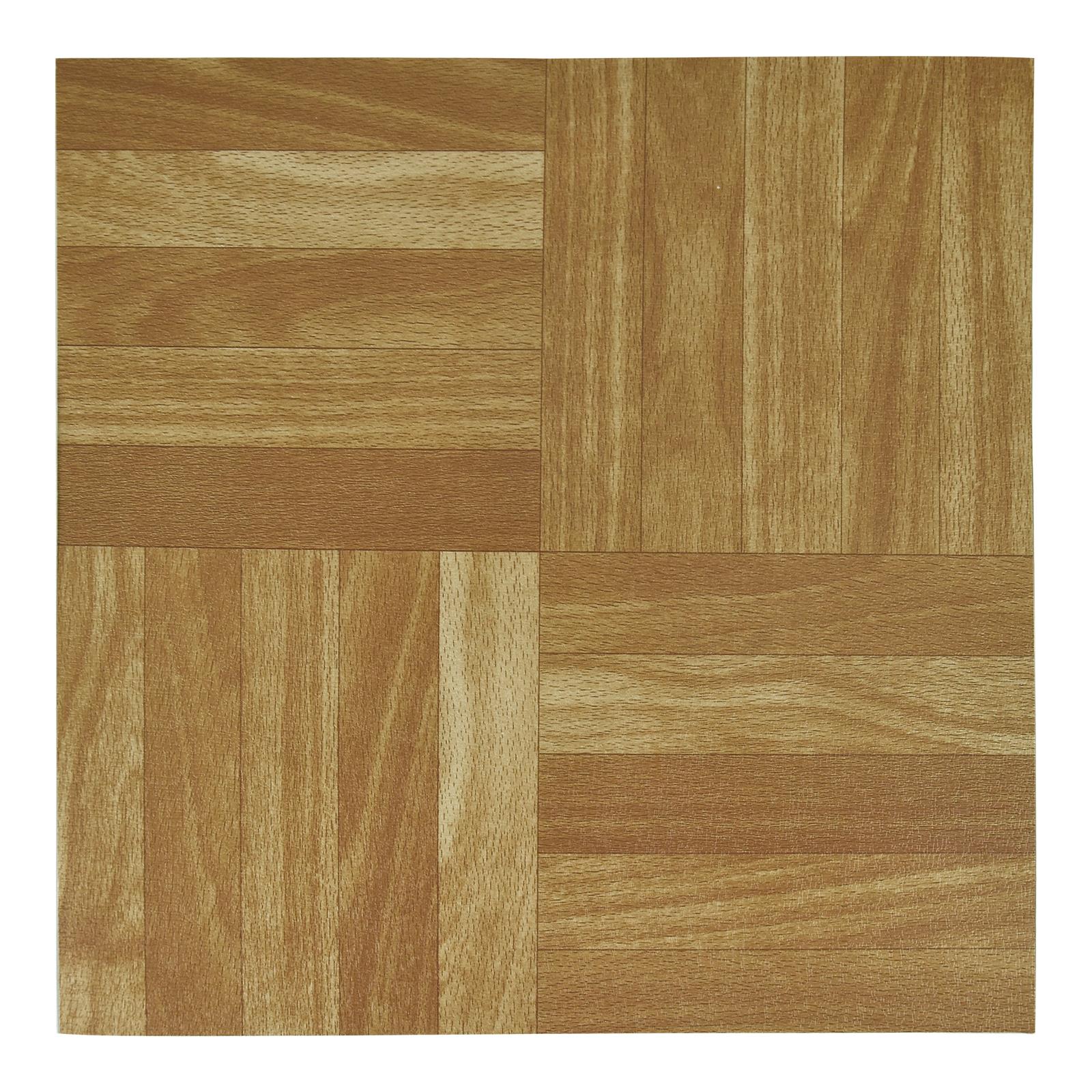 NEW 50 VINYL FLOORING TILES Light Plain Wooden Floor Effect SELF-ADHESIVE HOME SHOP KITCHEN BATHROOM DIY