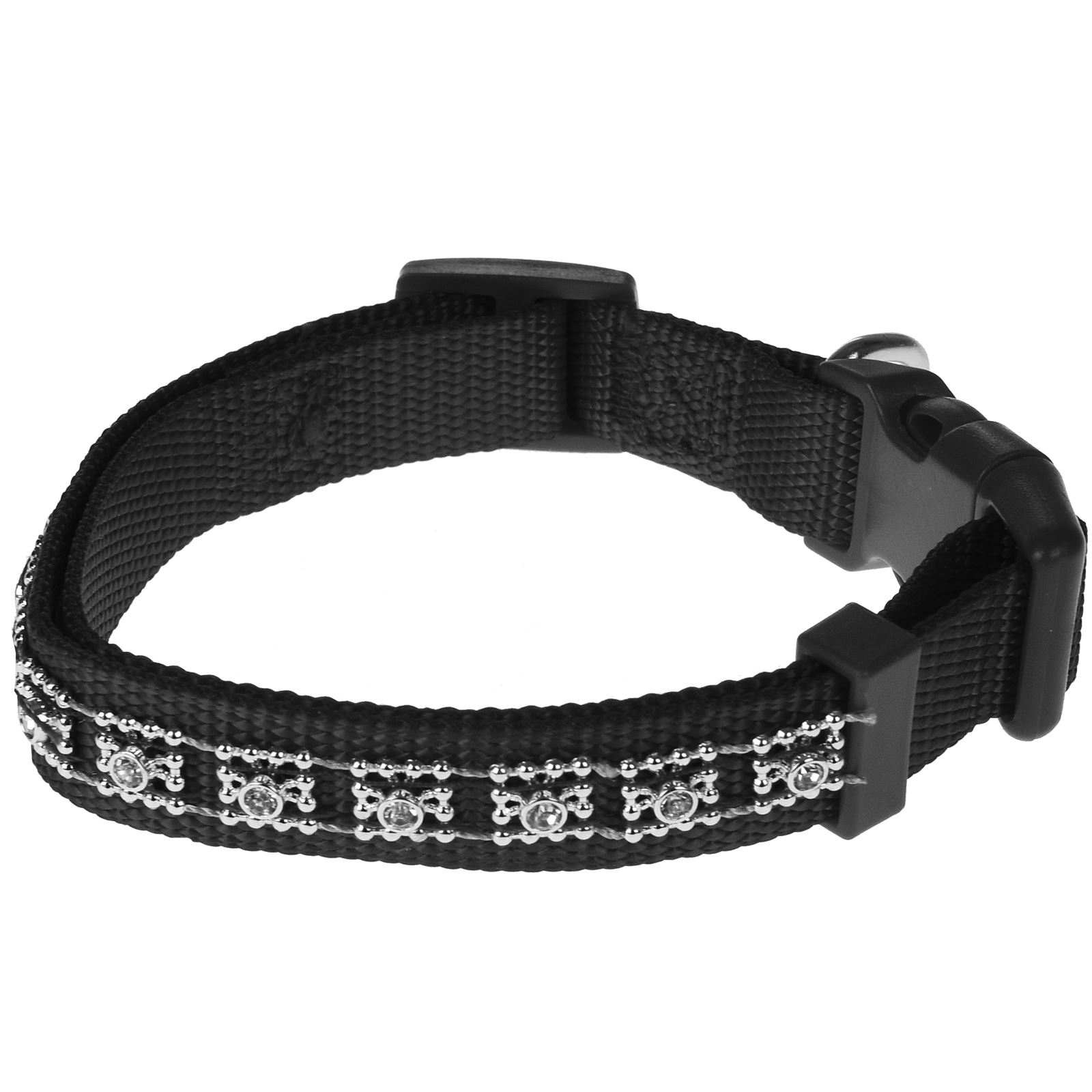 Luxury Diamante Sequin Dog Collar Pet Bling Large Puppy Accessory Glam