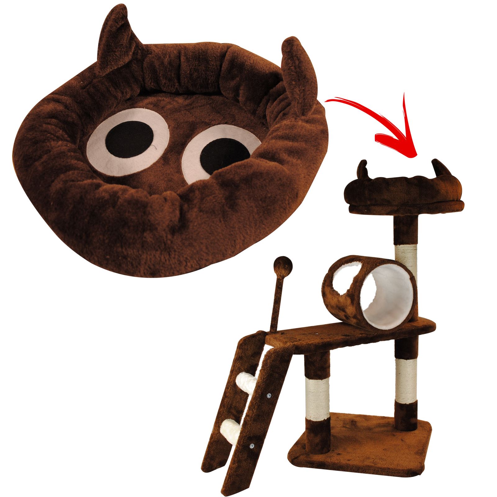 Pet Cat Kitten Scratching Post Climbing Tree Bed Rest Platform Play Furniture eBay