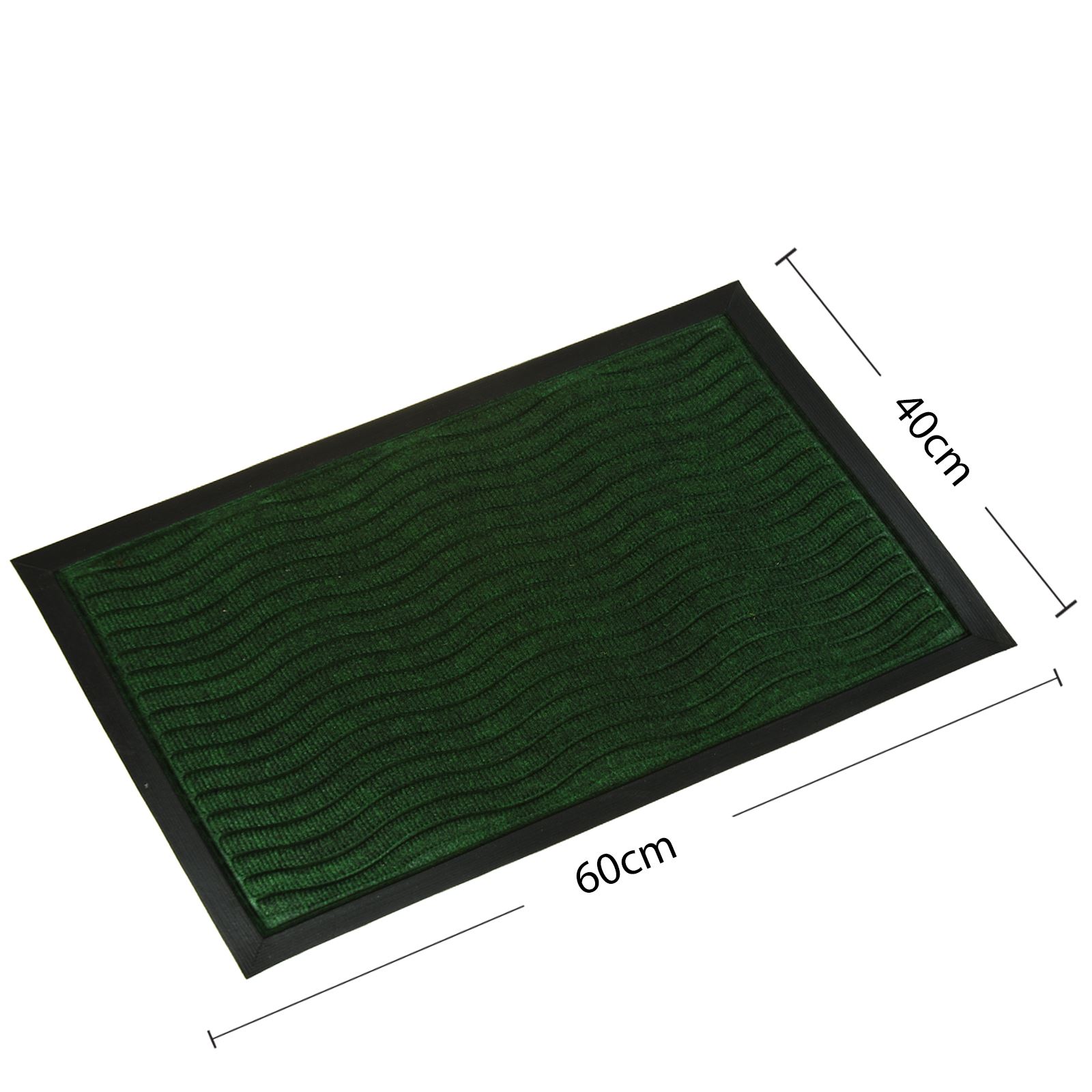 Rubber Door Entrance Mat Indoor Outdoor Non Slip Absorbent Flat