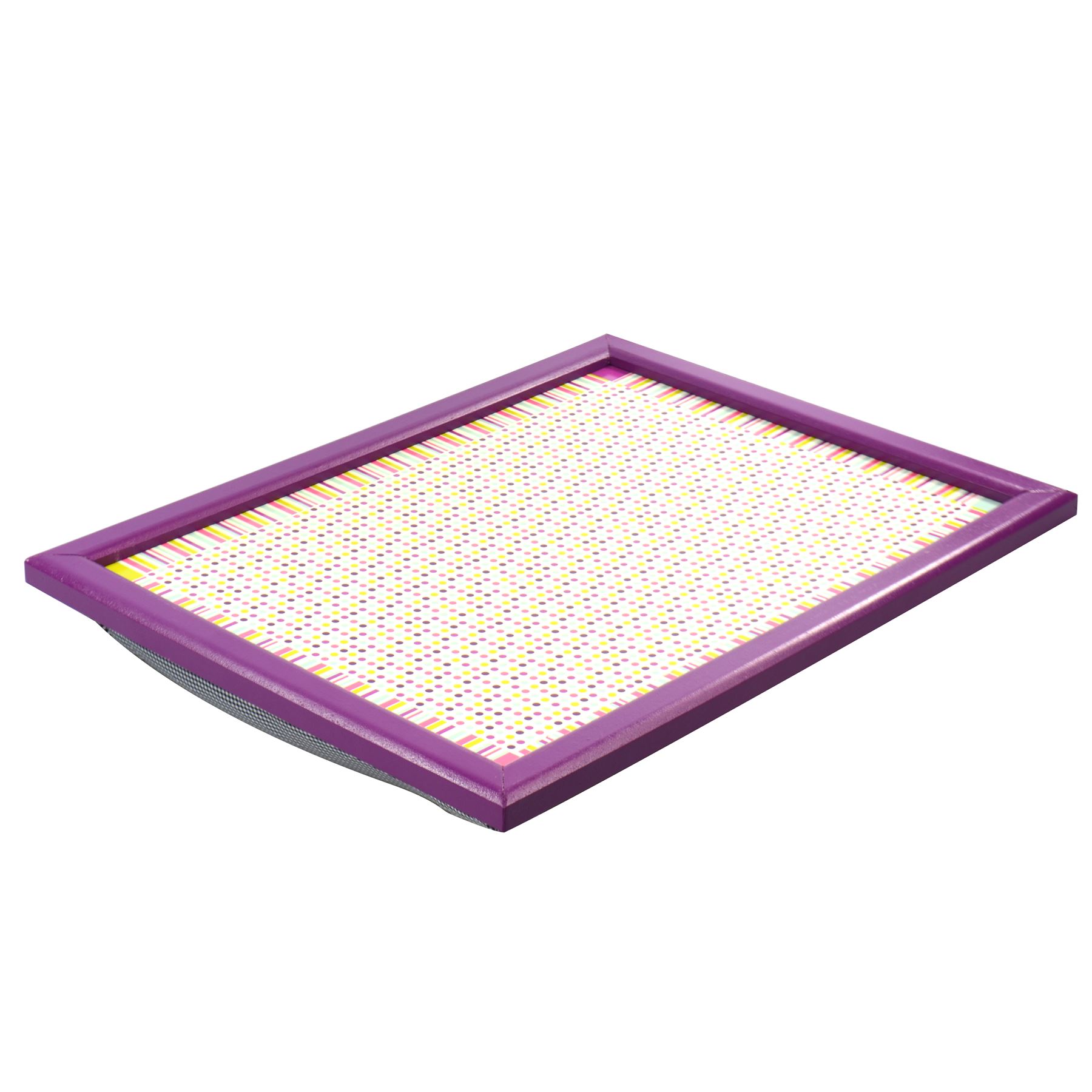 Large Bean Bag Cushioned Padded Lap Tray Wooden Food Dinner Laptop TV