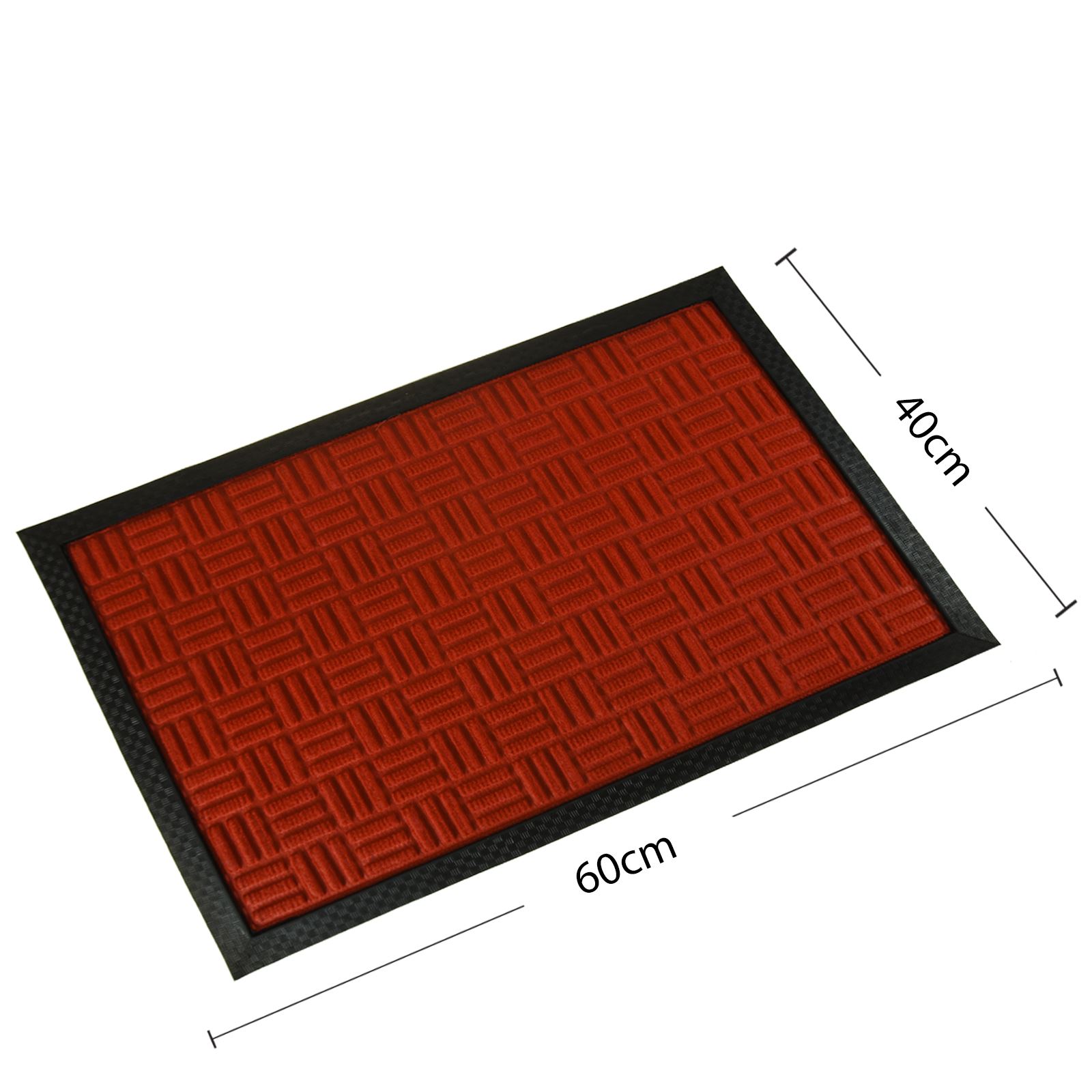 Rubber Door Entrance Mat Indoor Outdoor Non Slip Absorbent Flat