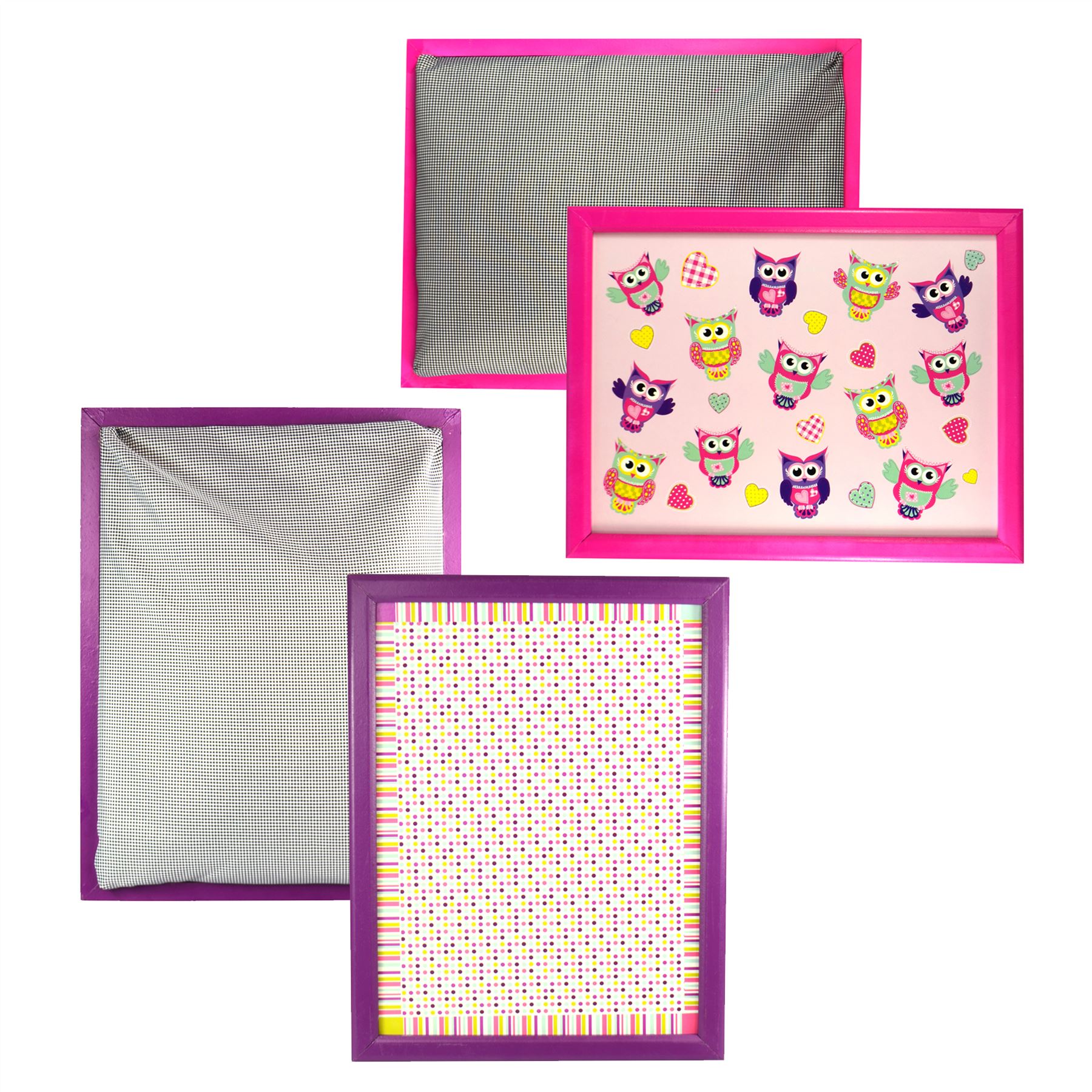 Large Bean Bag Cushioned Padded Lap Tray Wooden Food Dinner Laptop TV