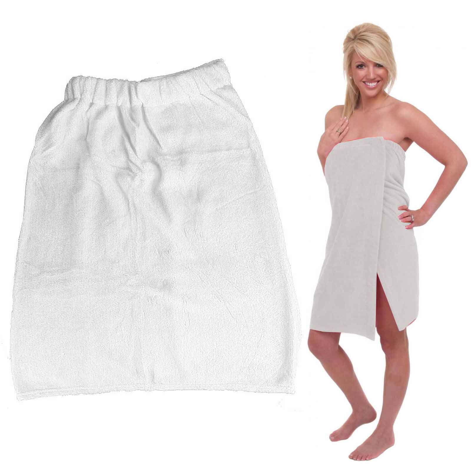 Deluxe Super Soft Shower Towel Wrap Self Fastening Towelling Bath Beach