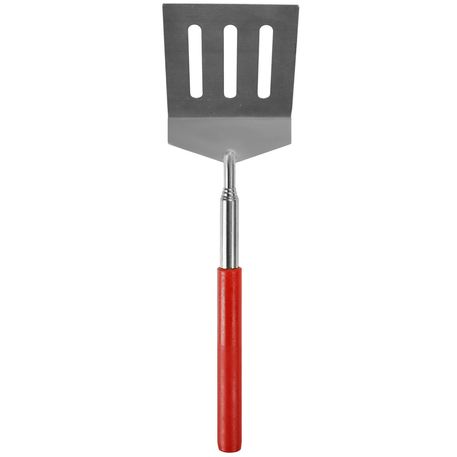 Extendable BBQ Spatula Stainless Steel Burger Fish Slice Slotted Turner