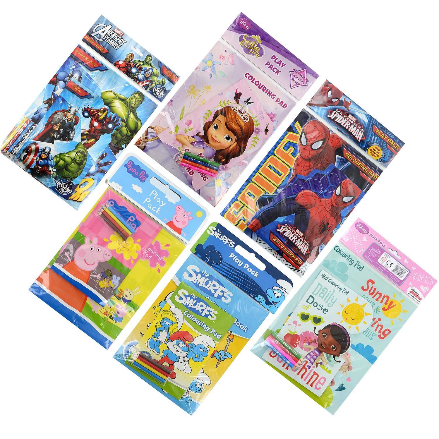 A4 Play Pad Packs Kids Children Activity Colouring Book Party Bag