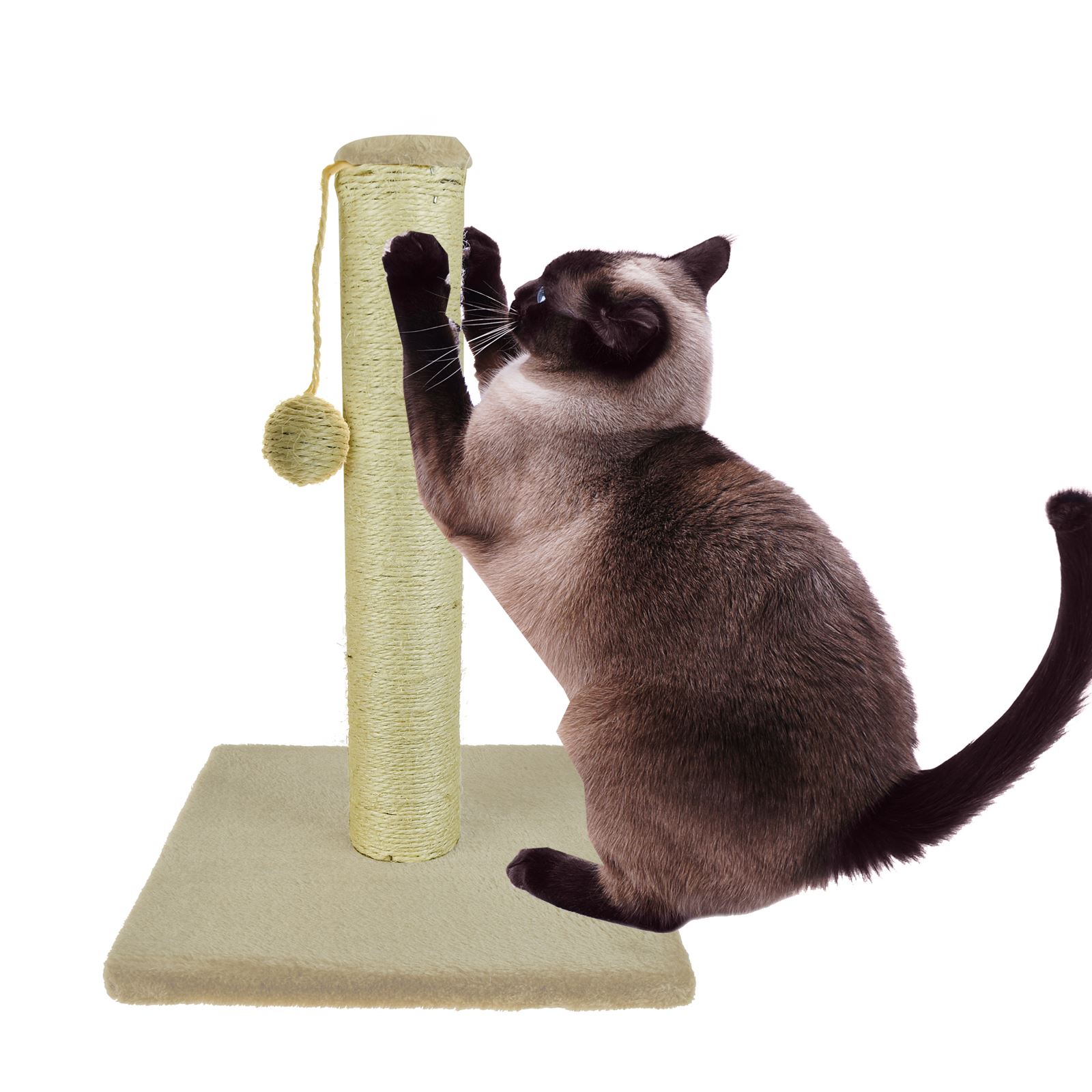Pet Kitten Cat Free Stand Sisal Scratching Post Activity Board Carpet