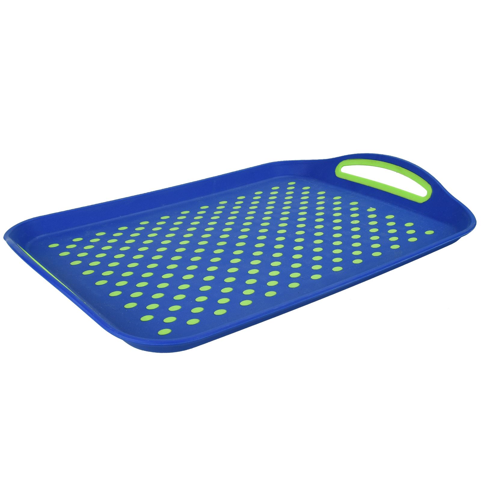 Non Slip Plastic Food Tray Rubber Grip Surface Serving Lap Dinner Bar