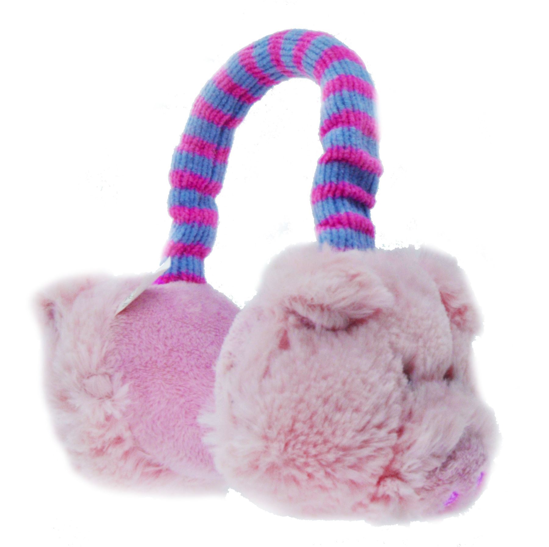 Kids Animal Earmuffs Winter Fleece Headband Faux Ear Muffs Warm & Soft