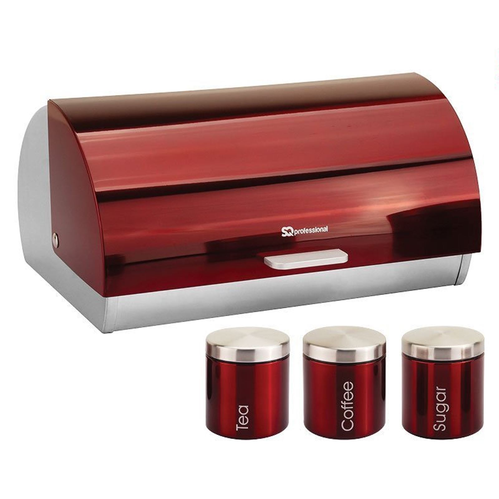 Recipiente PARA PAN Metálico Té Café Azúcar Tarro Contenedor conjuntos