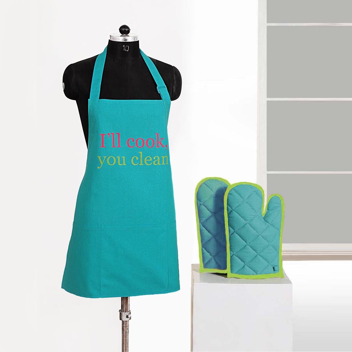 Novelty Chefs Kitchen Cooking Apron Oven Gloves Set Crafts Baking Butchers Bib eBay