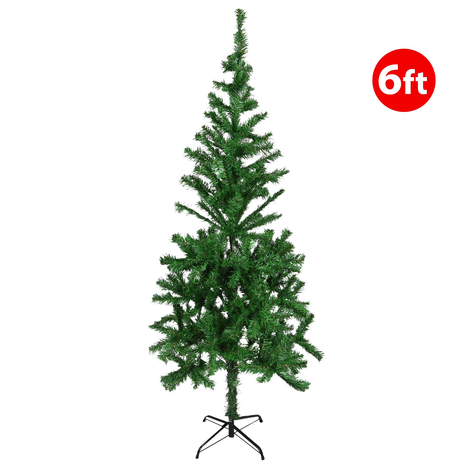 Artificial Xmas Tree Thick Bushy PVC Christmas Tree Metal Stand Easy