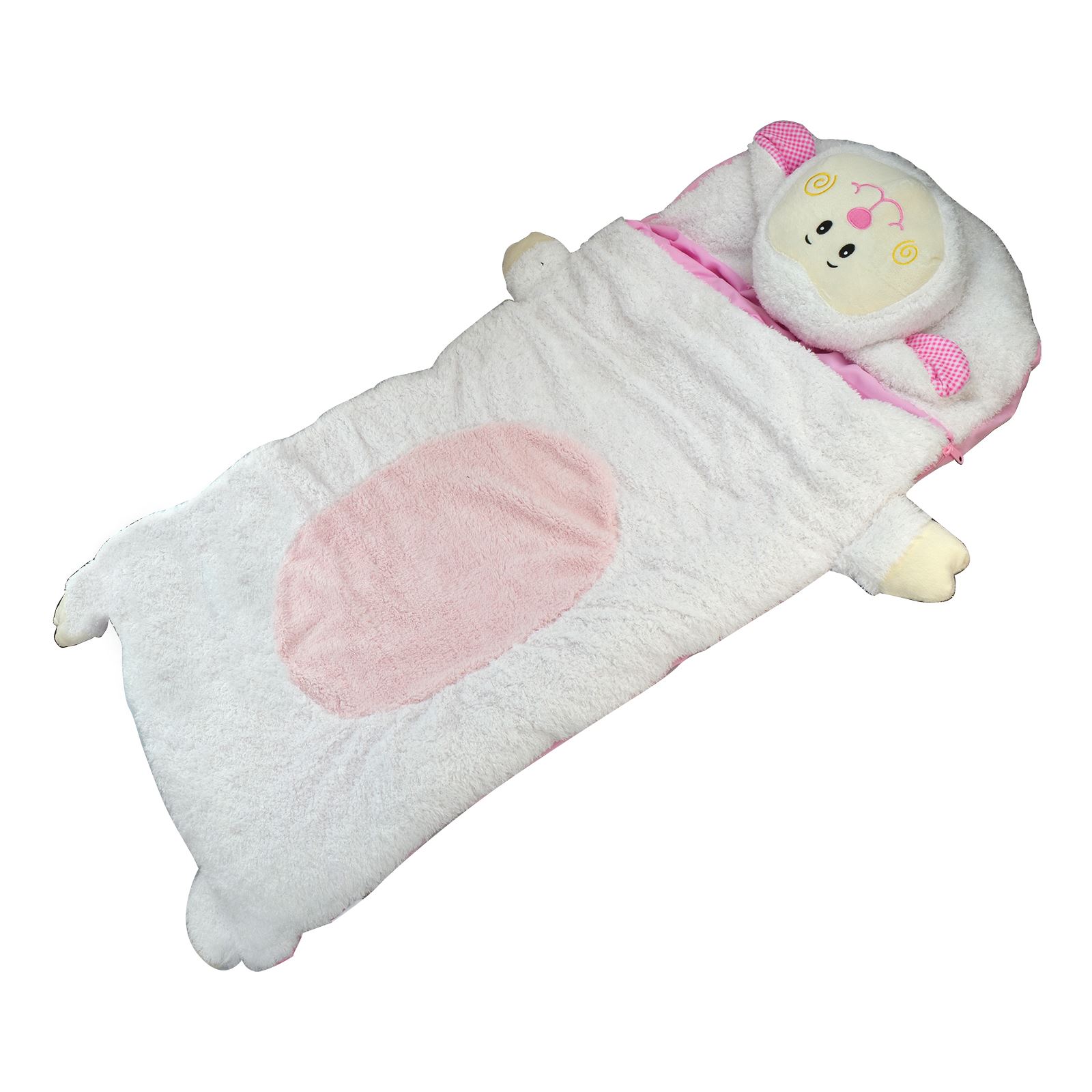 Cuddly Soft Warm Kids Plush Animal Sleeping Bag For Camping Boys Girls