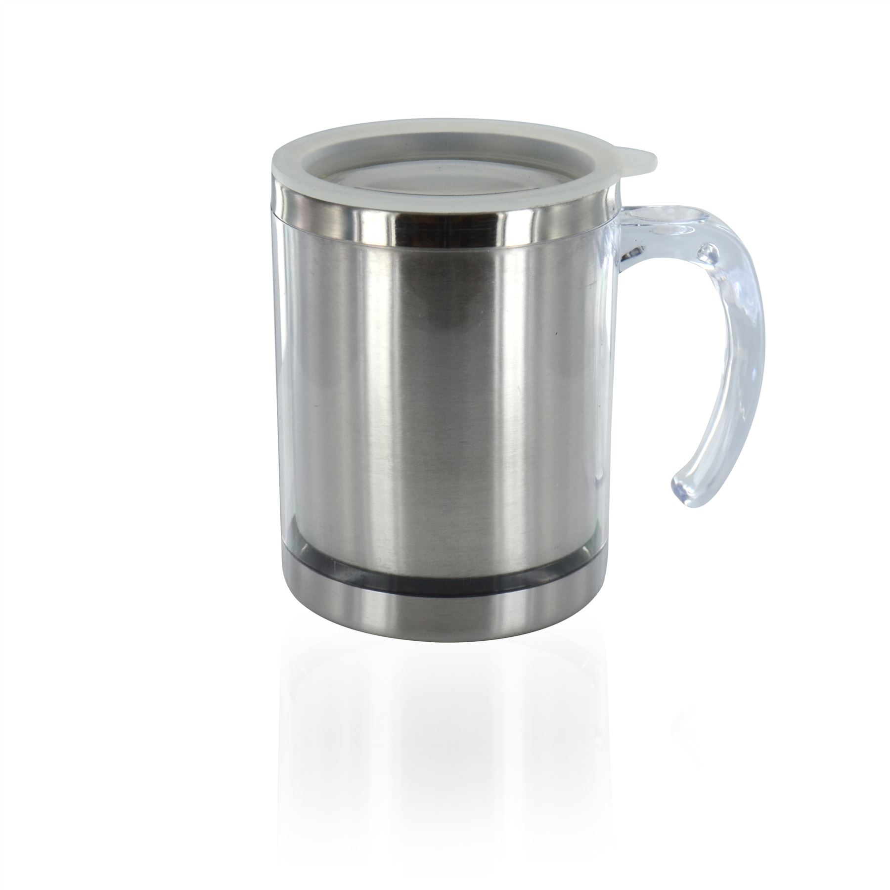 Thermal Travel Mug Insulated Coffee Tea Flask Cup Removable Lid 450ml 60oz