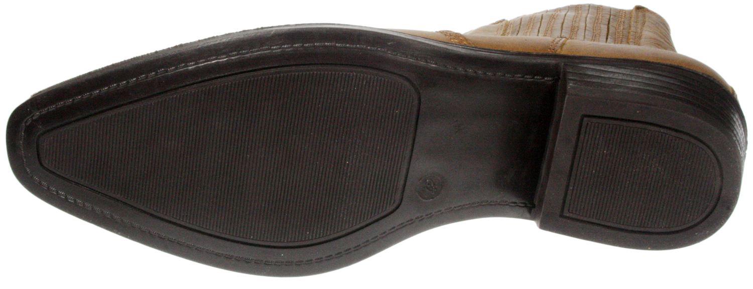 Botas de vaquero puntiagudas Wrangler Tex negras medias, marrones de cuero para hombre - Imagen 9 de 12