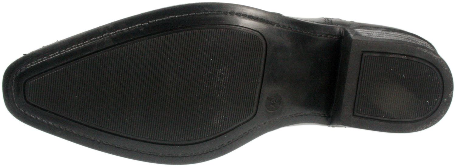 Botas de vaquero puntiagudas Wrangler Tex negras medias, marrones de cuero para hombre - Imagen 4 de 12