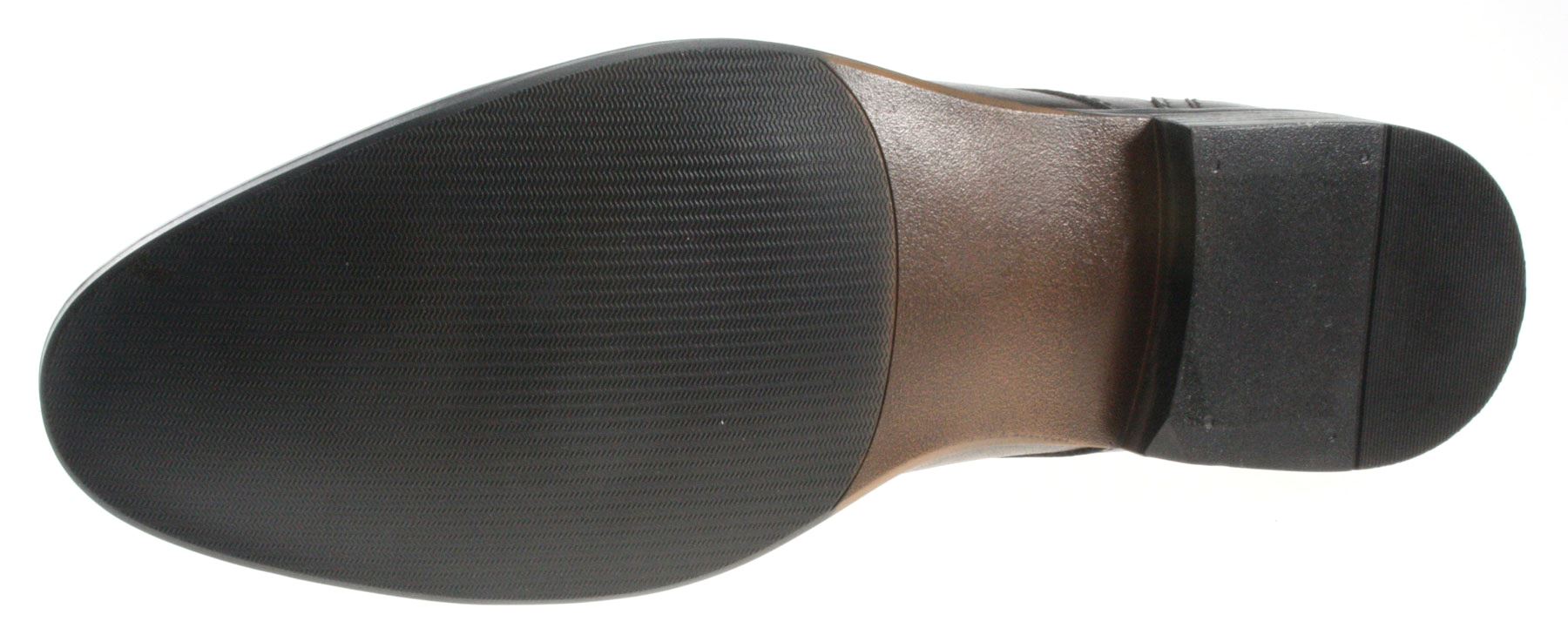 Black Leather double monk strap buckle 