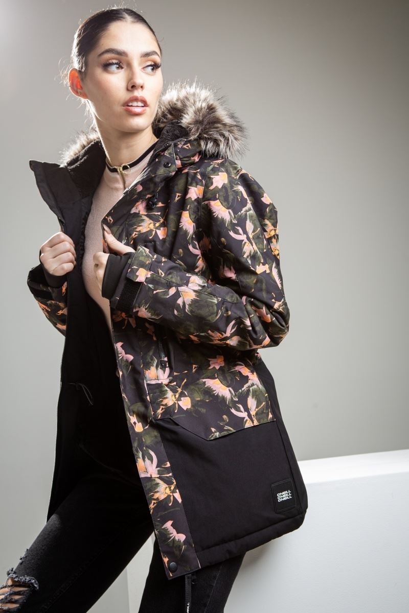 Oneill Zeolite Jacket Button Fastening Womens Ladies Coat Outerwear eBay