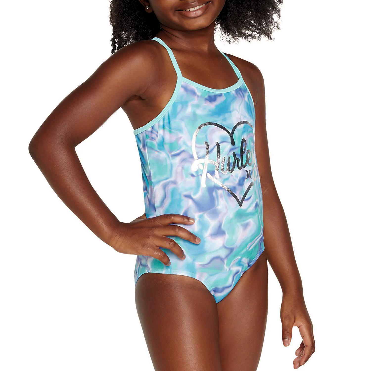 Hurley+Youth+Girl%27s+UPF+50+Quick+Dry+1+Piece+Swimsuit+Tie+Dye+Size+5 - He's Got Everything That A Girl's Wantin