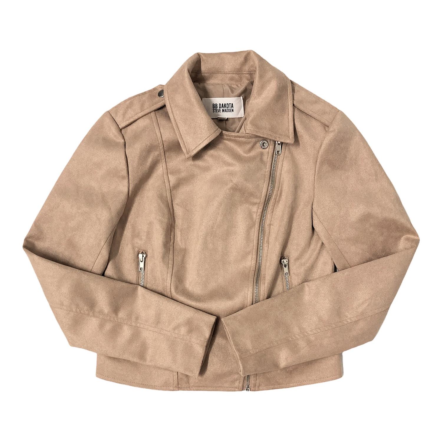 BB Dakota Steve Madden Damen Motorradjacke aus Wildlederimitat - Bild 2 von 3