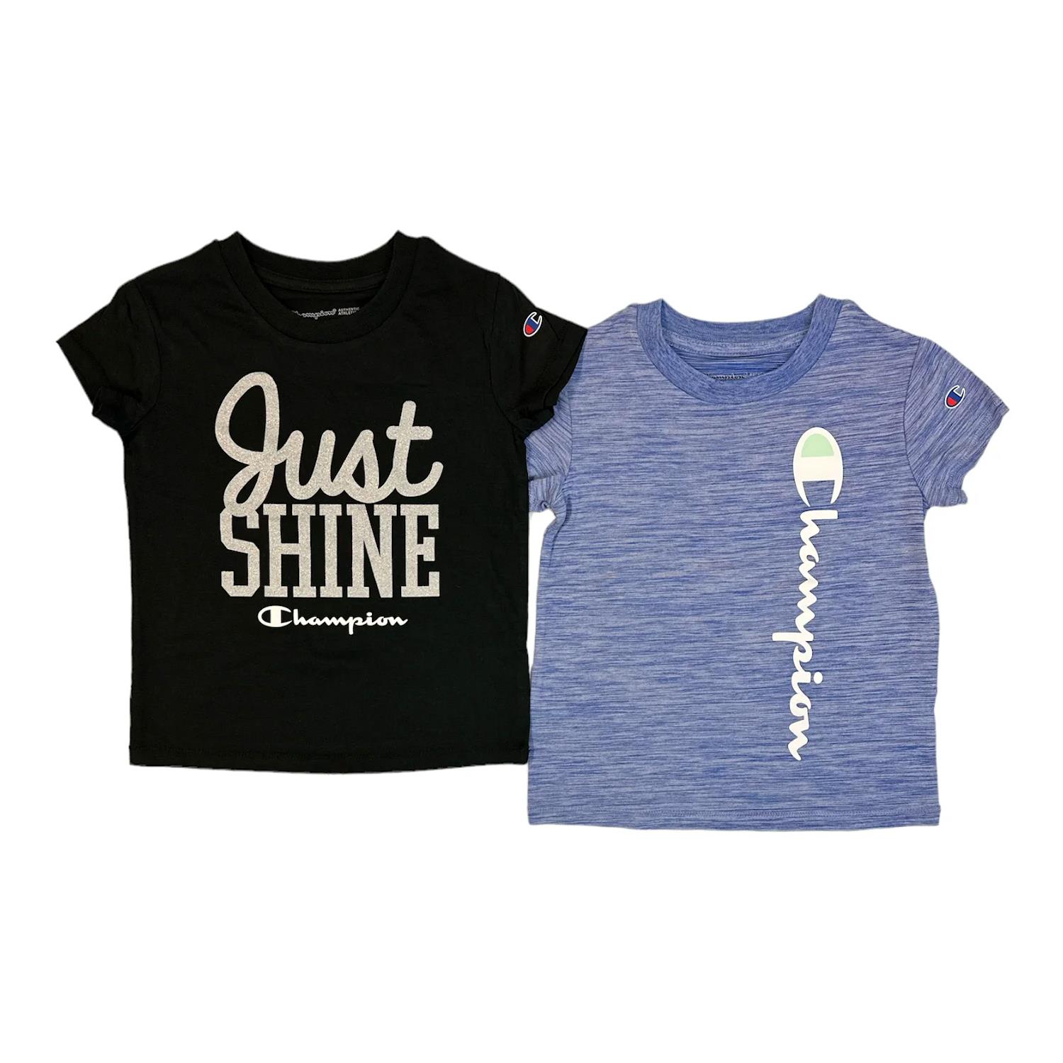 Champion Mädchen 2er Pack Active Wear UPF 30 feuchtigkeitsableitende T-Shirts Motivation - Bild 2 von 6