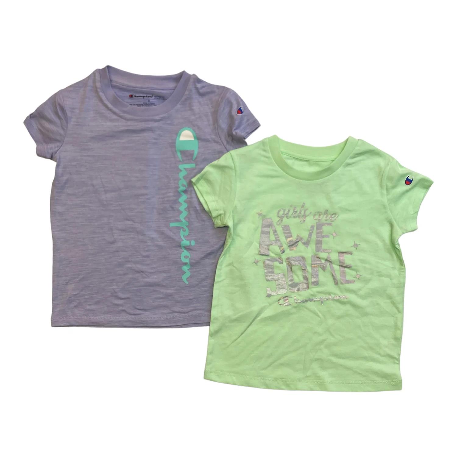 Champion Mädchen 2er Pack Active Wear UPF 30 feuchtigkeitsableitende T-Shirts Motivation - Bild 5 von 6